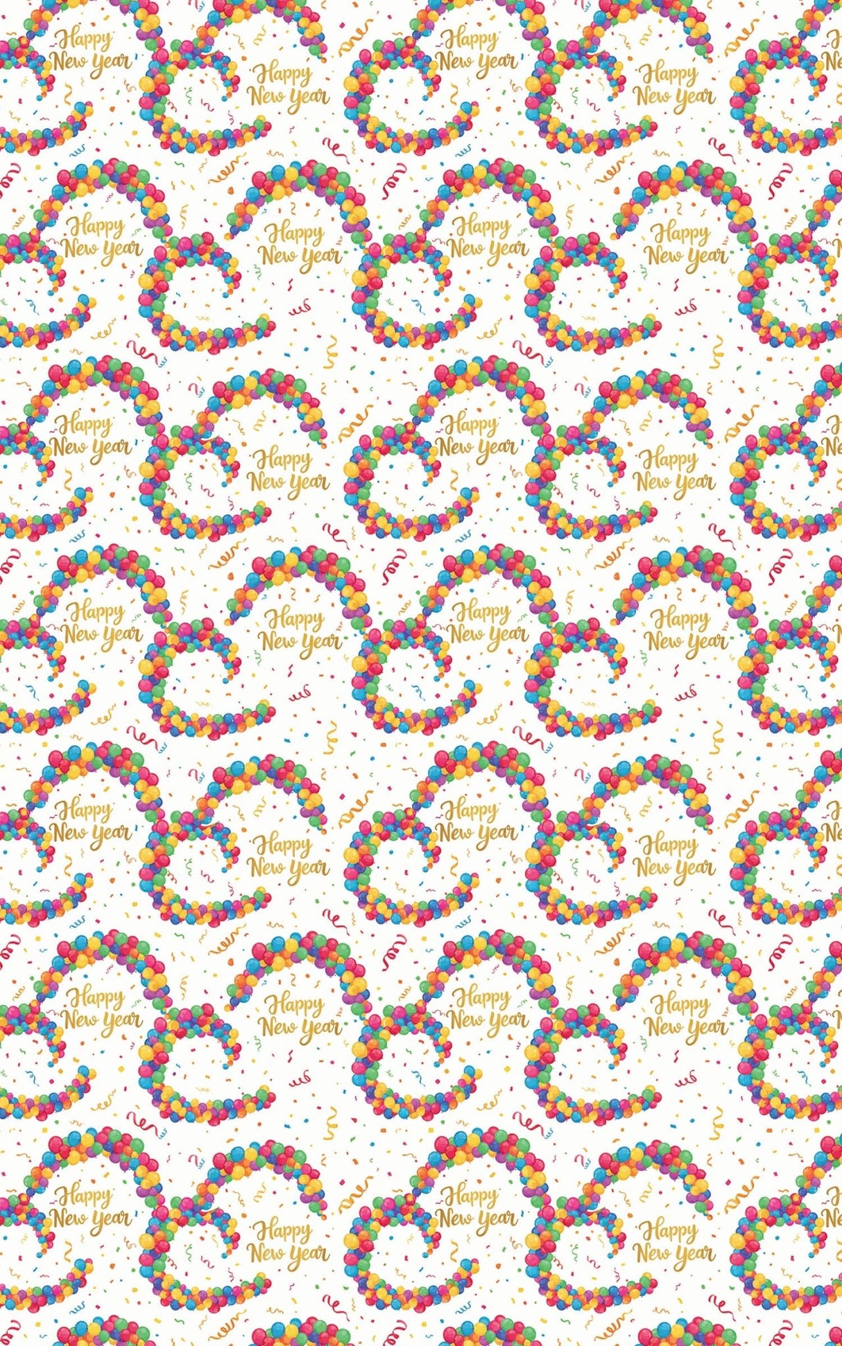 Festive New Year - London Penny Gift Wrap