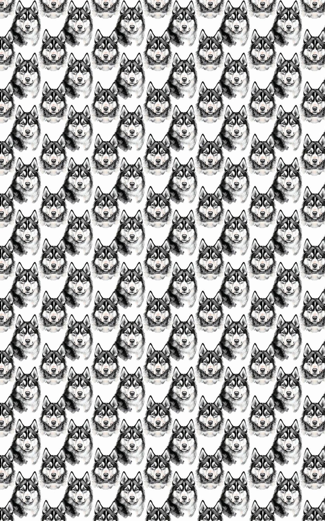Snow Trails & Husky Tails - London Penny Gift Wrap