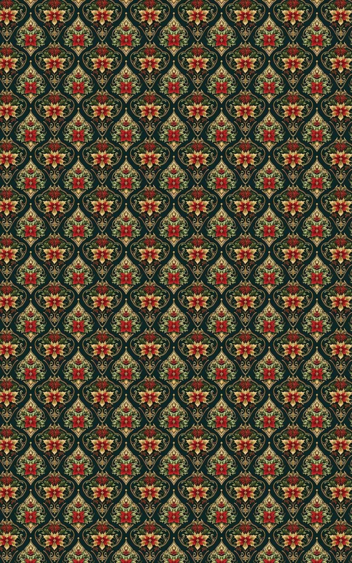 Baroque Holiday Medallions - London Penny Gift Wrap
