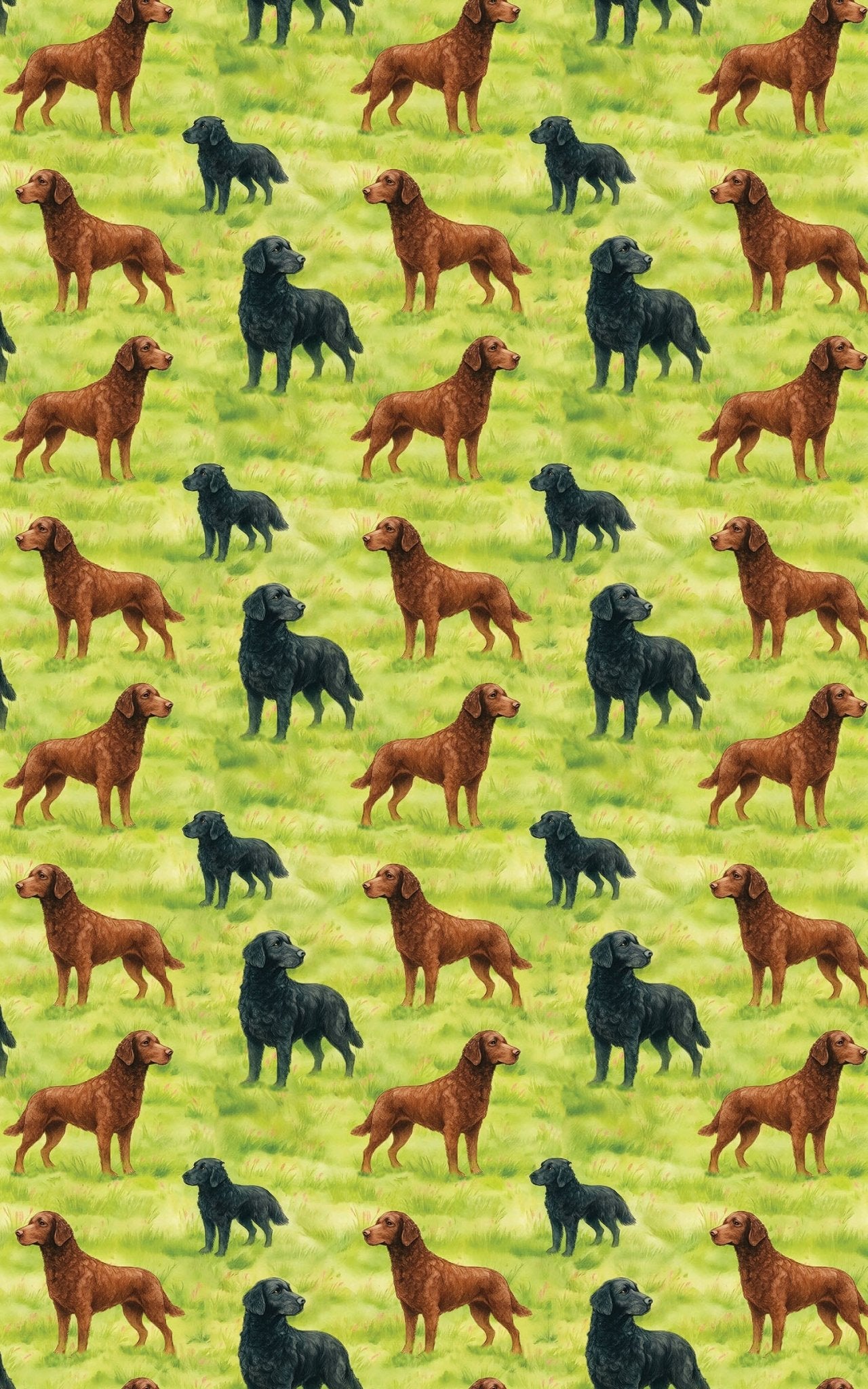 Retriever Whorls - London Penny Gift Wrap