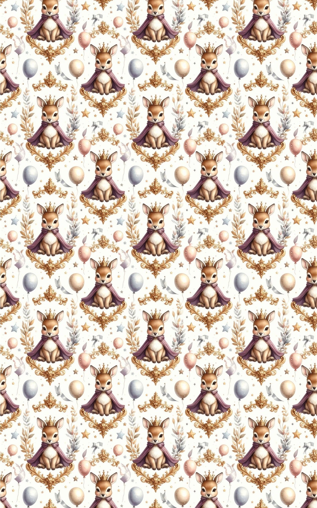 Fawns Golden Party Wrapping Paper - London Penny Gift Wrap