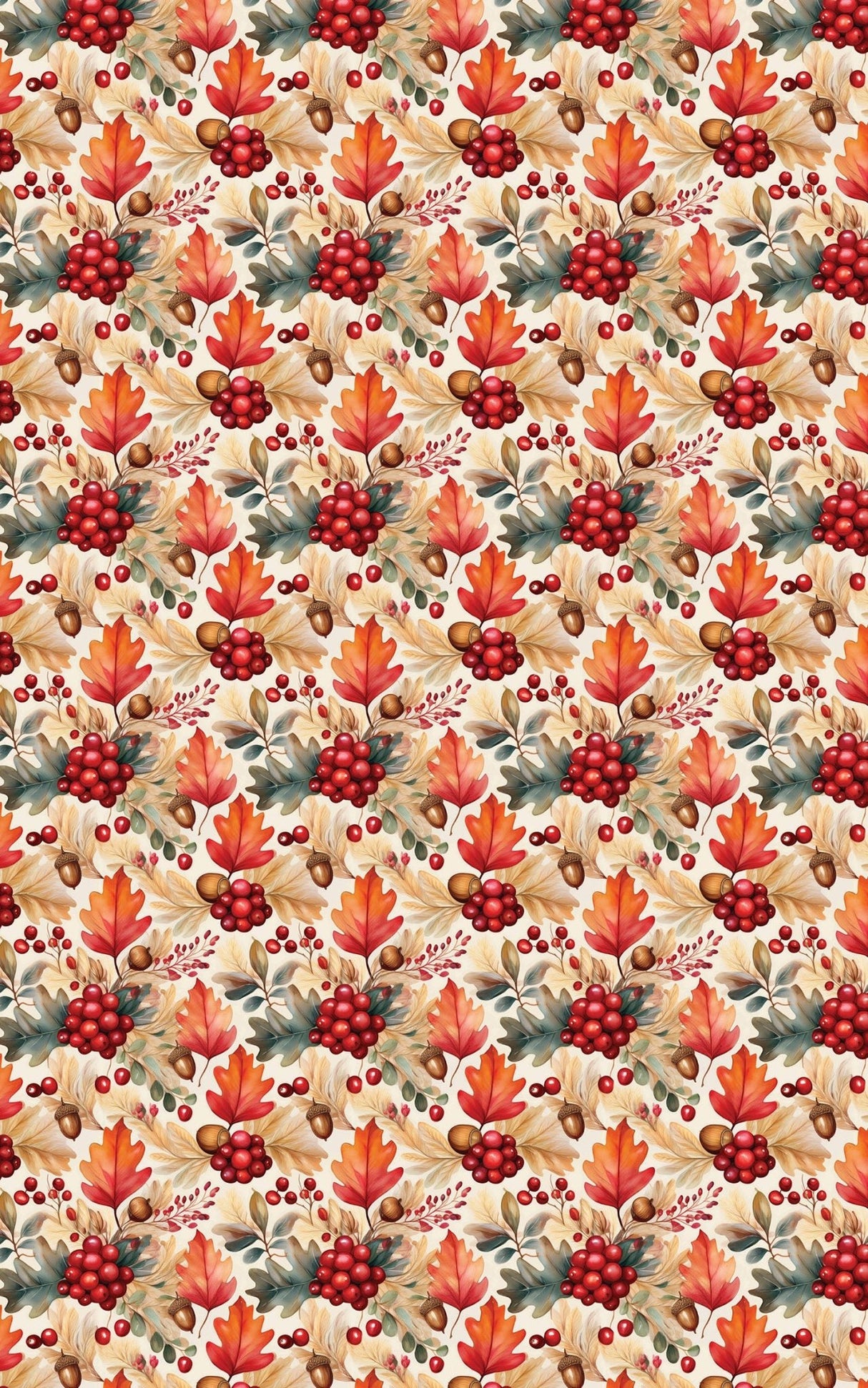 Cranberry & Acorn - London Penny Gift Wrap