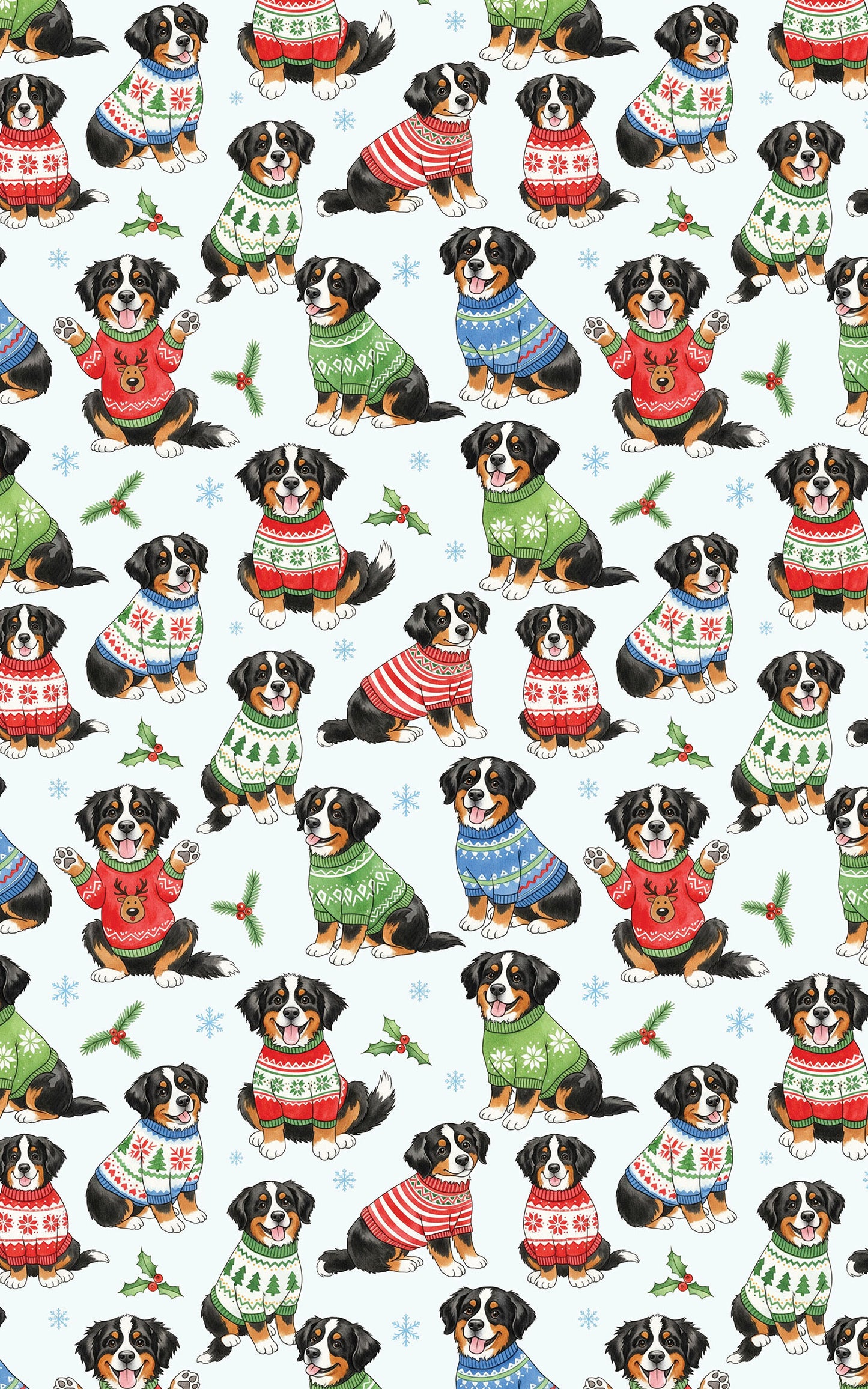 Bernese Mountain Dog Holiday Sweaters