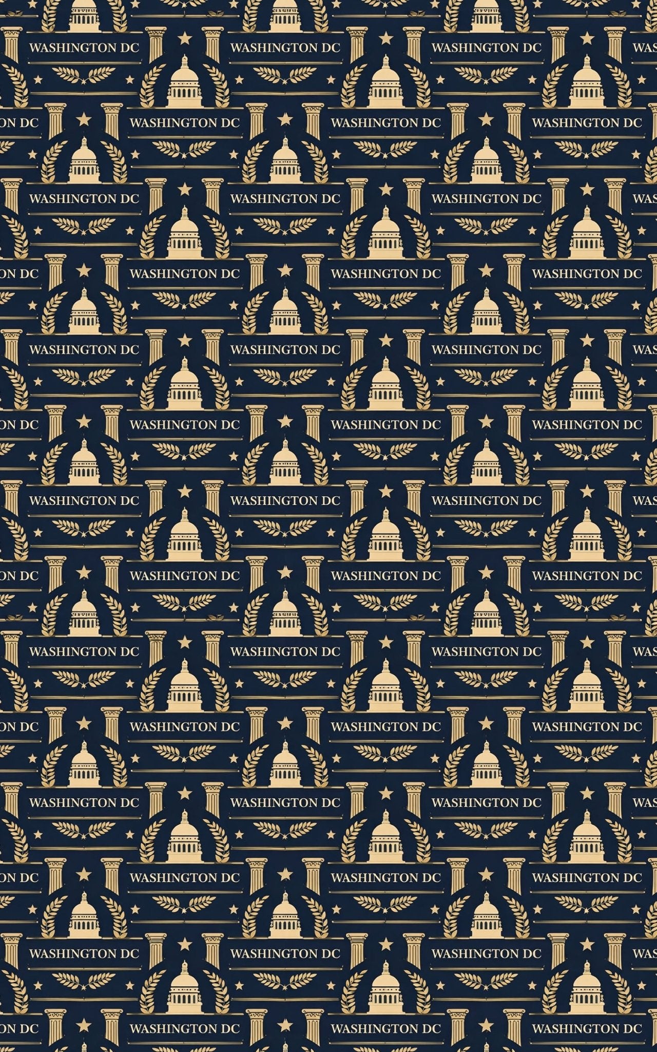Washington DC — Capital Classic Wrapping Paper - London Penny Gift Wrap