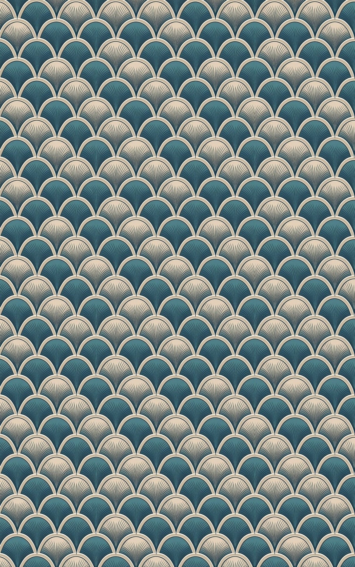 Scallop Sweep - London Penny Gift Wrap