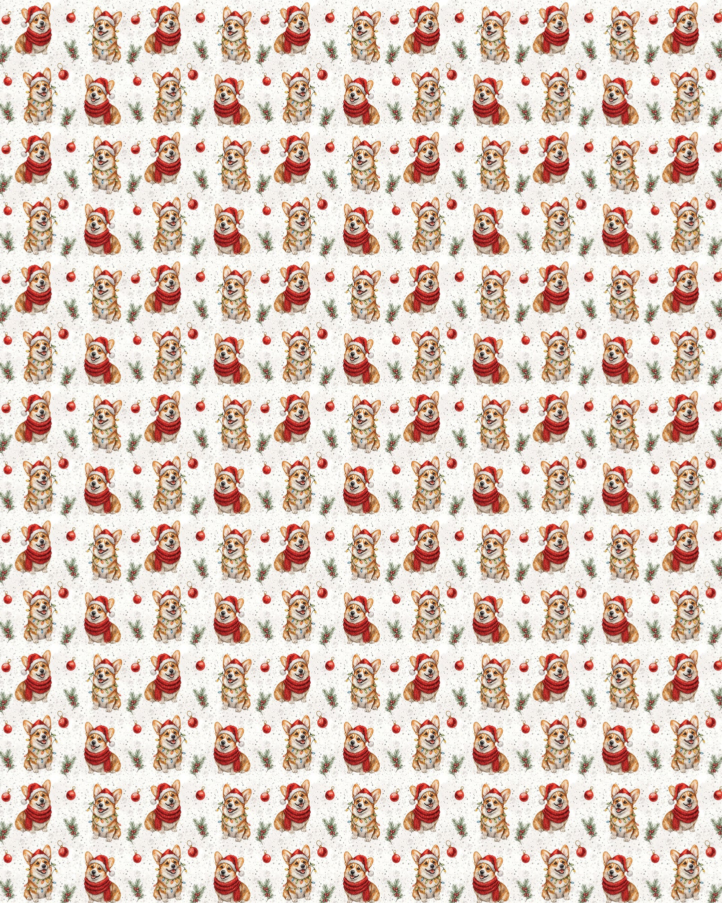 Mistletoe Morning Corgi Sherpa Blanket