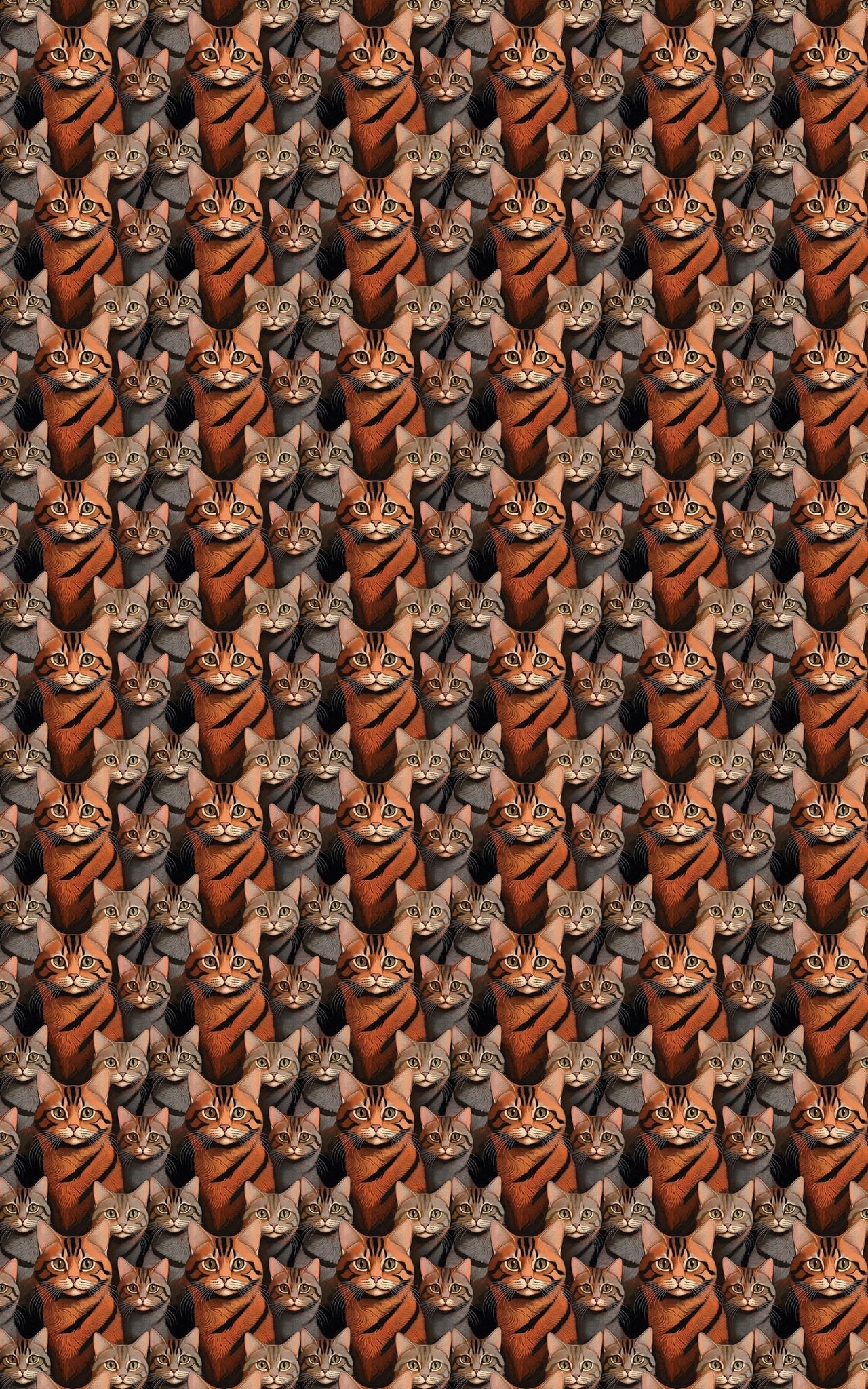 The Tabby Cat Parade - London Penny Gift Wrap