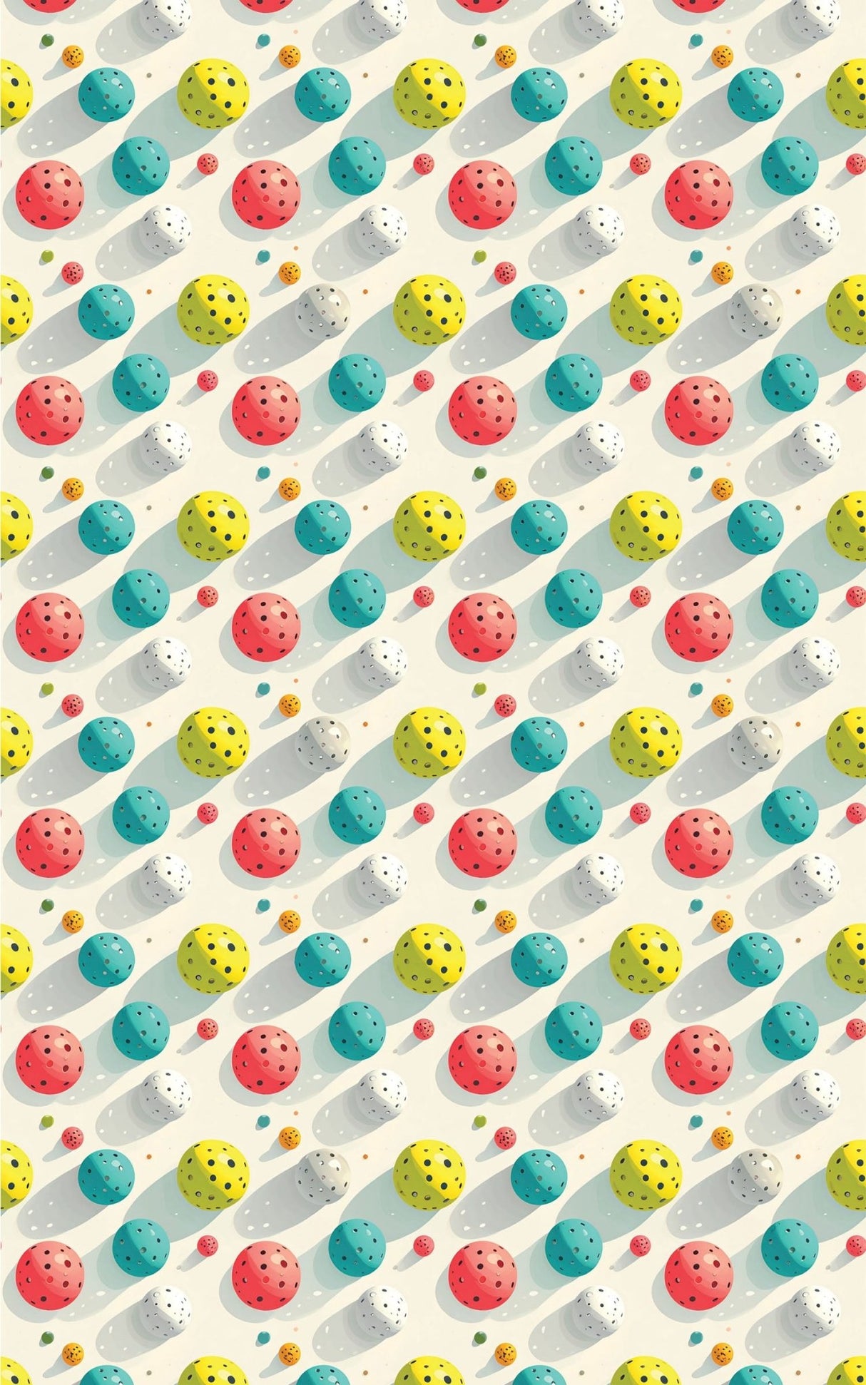 Pop Color Pickleball Toss Wrapping Paper - London Penny Gift Wrap