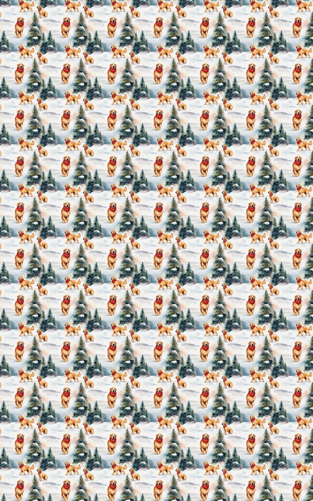 Golden Flurries - London Penny Gift Wrap