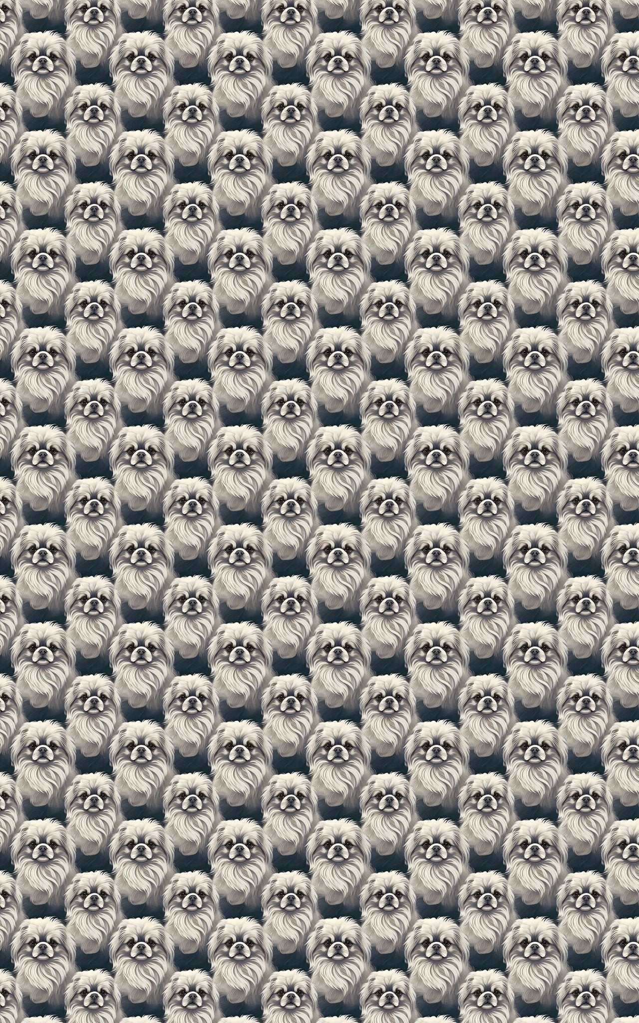 Pekingese Puffs & Patterns - London Penny Gift Wrap