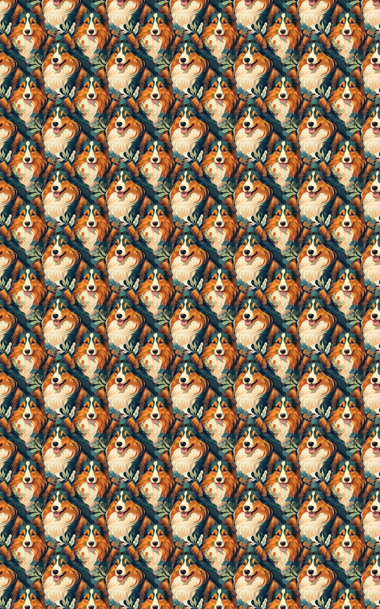 Sheltie Sophistication - London Penny Gift Wrap