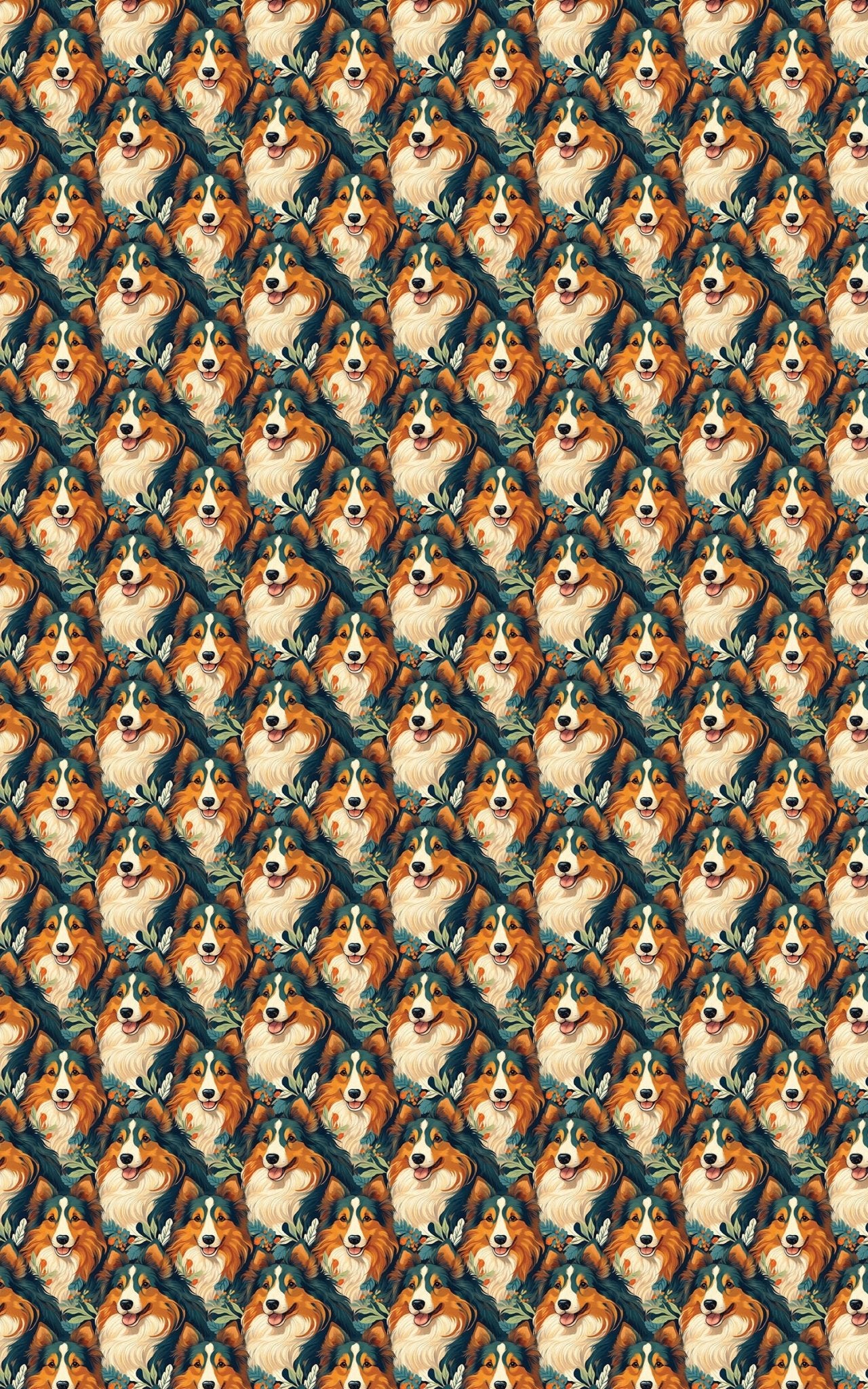 Sheltie Sophistication - London Penny Gift Wrap