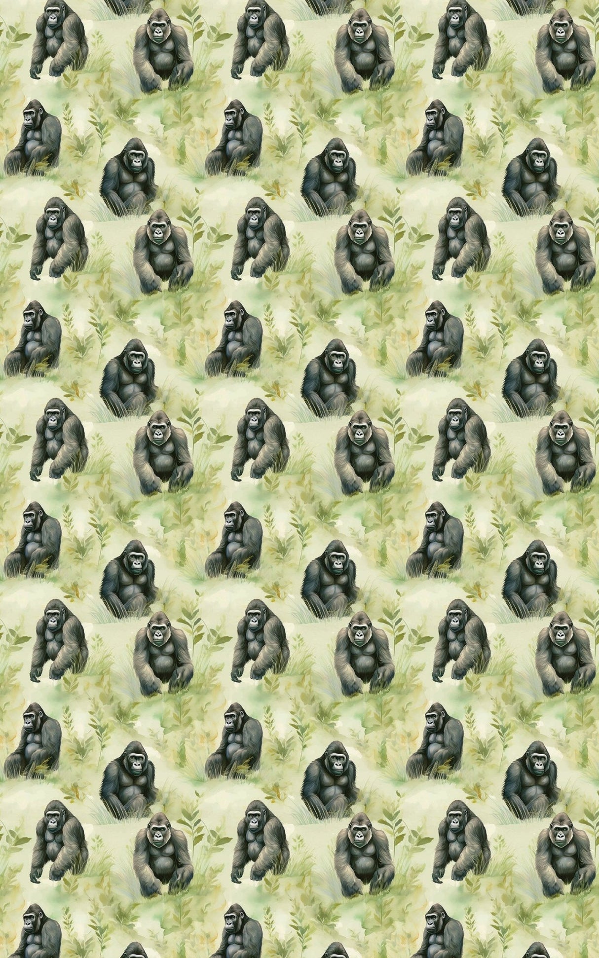 Safari Stroll Gorilla - London Penny Gift Wrap