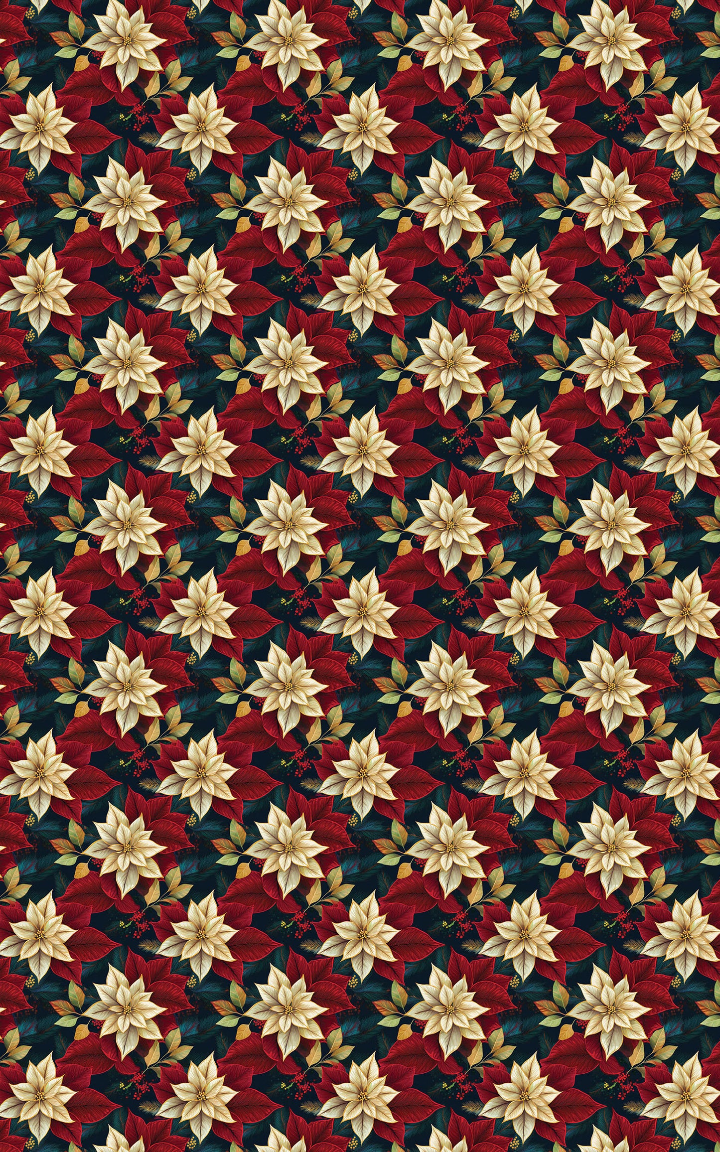 Yuletide Velvet Poinsettia