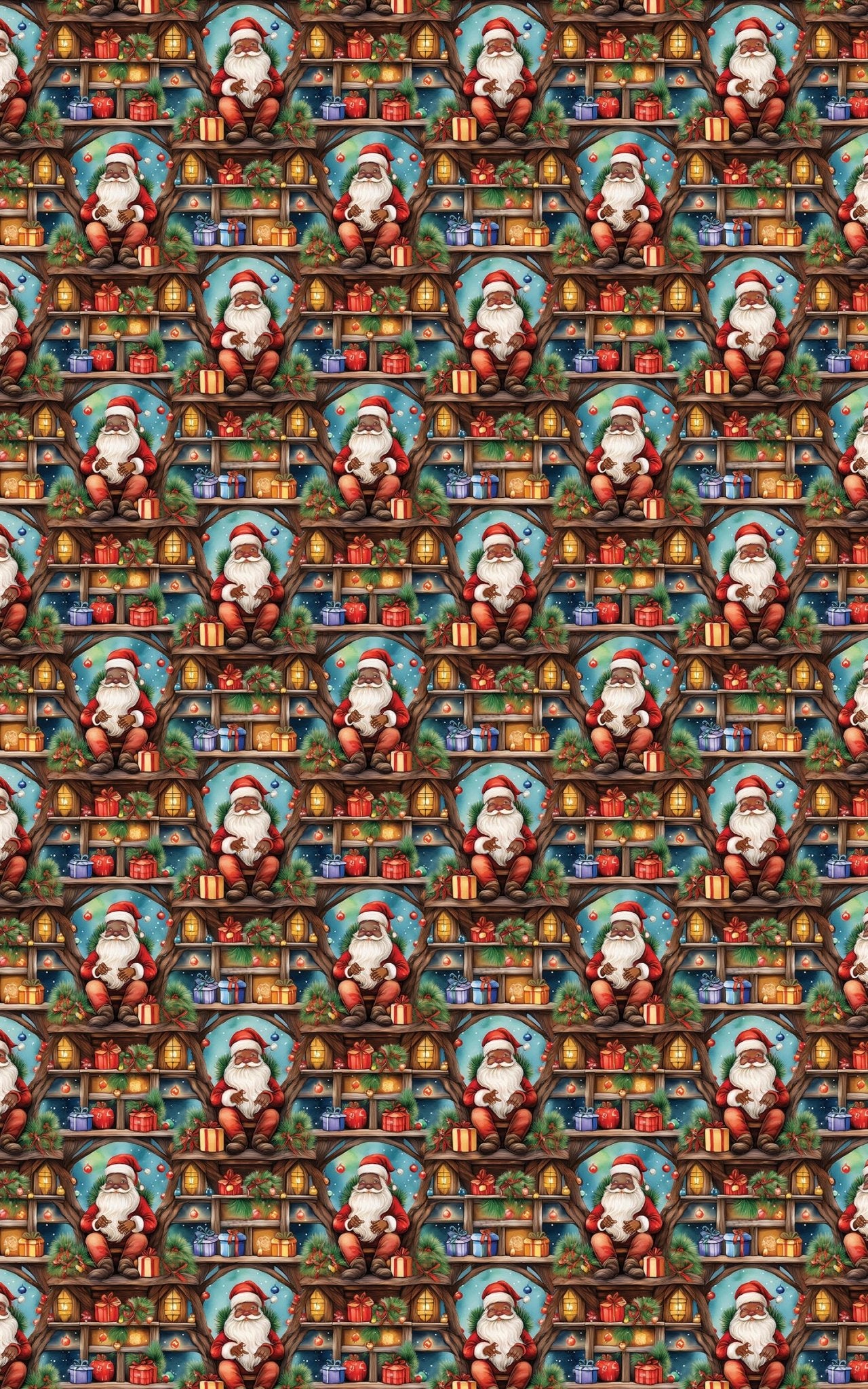 Santa’s Cozy Perch - London Penny Gift Wrap
