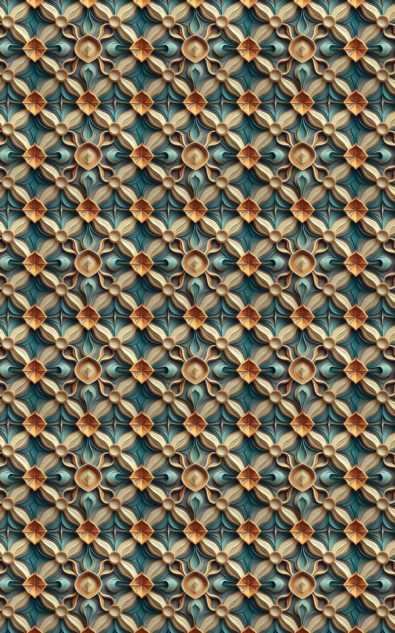 Emerald Symmetry - London Penny Gift Wrap