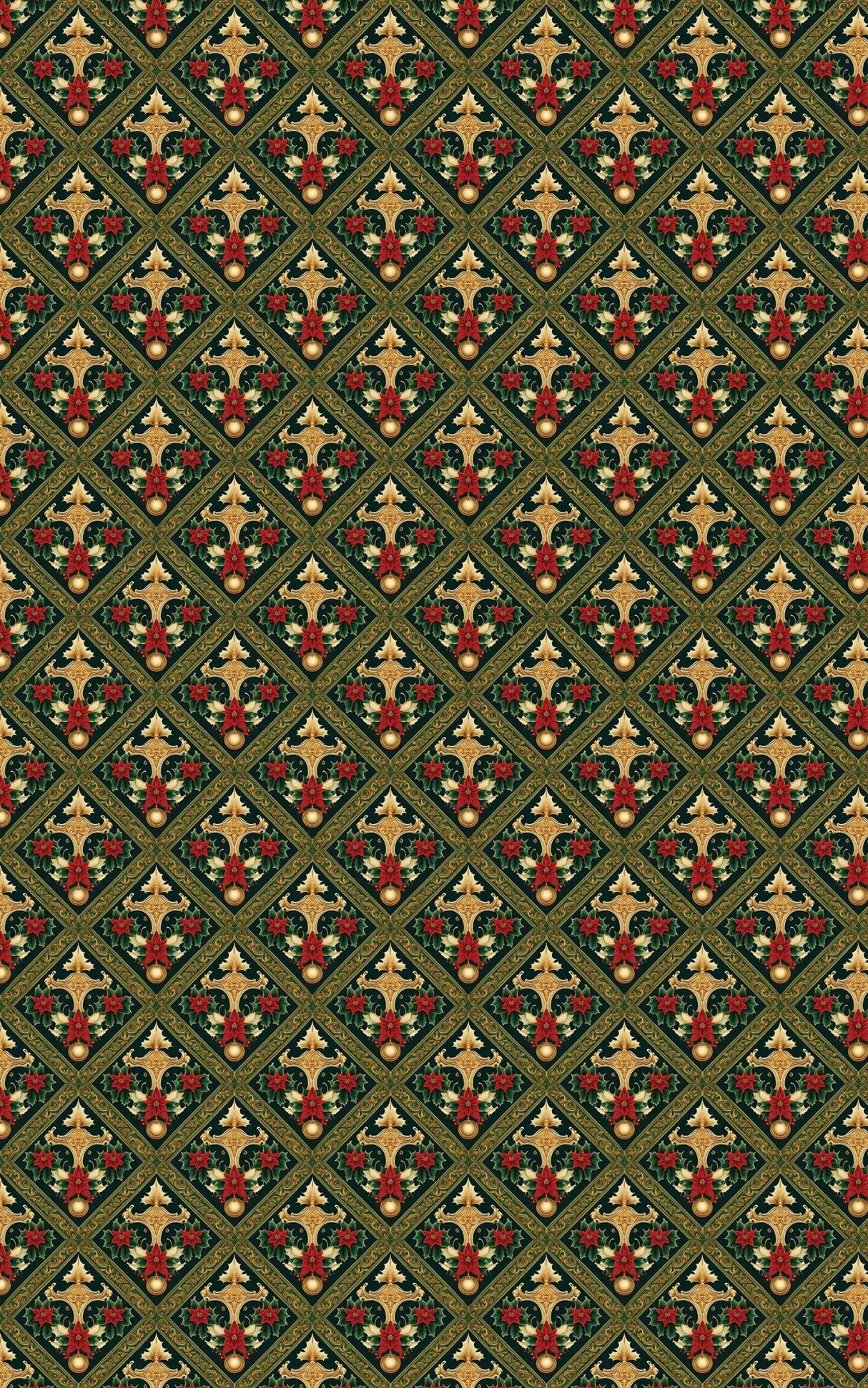 Yuletide Royal Emblems - London Penny Gift Wrap