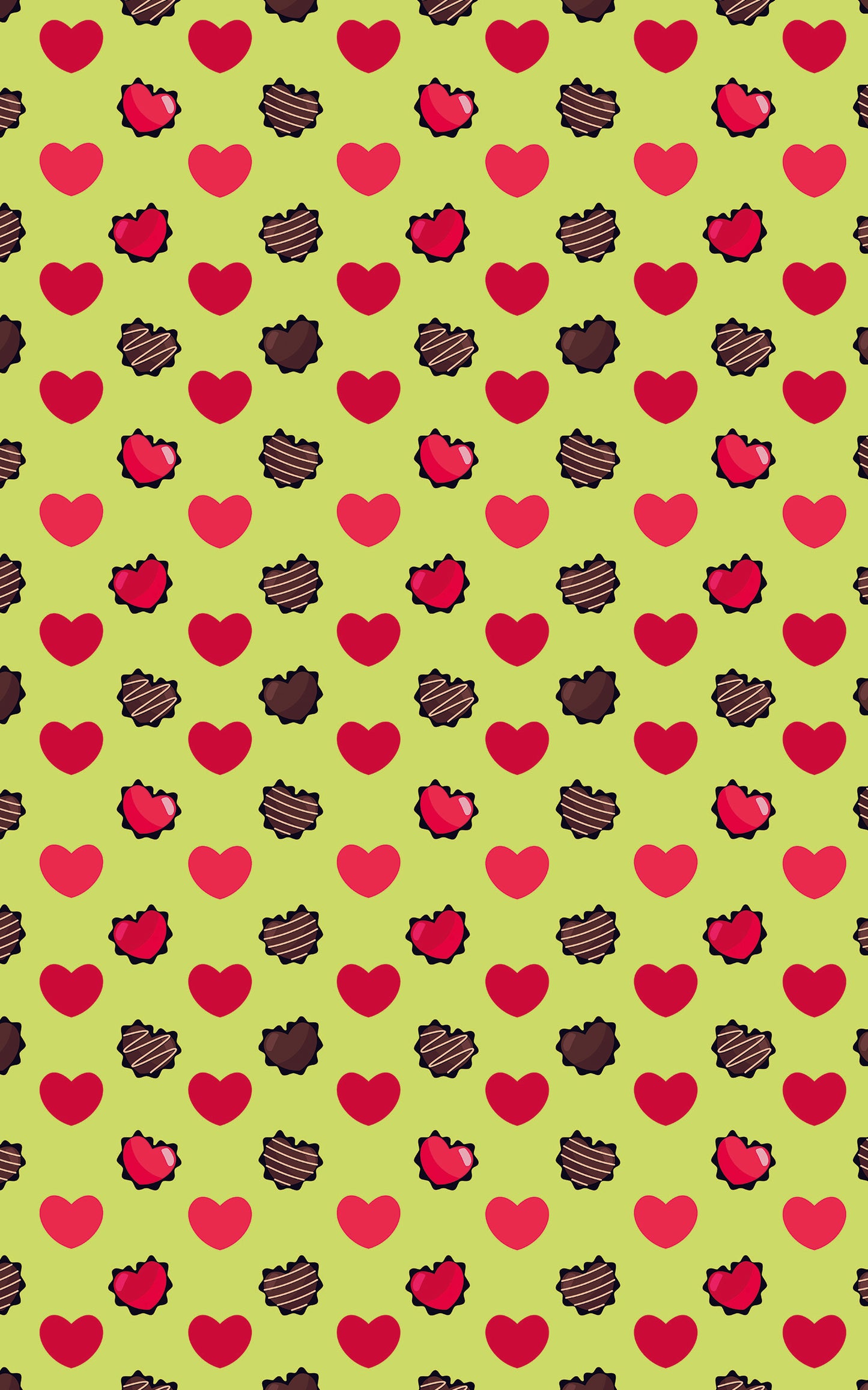 Hearts Choco Lime