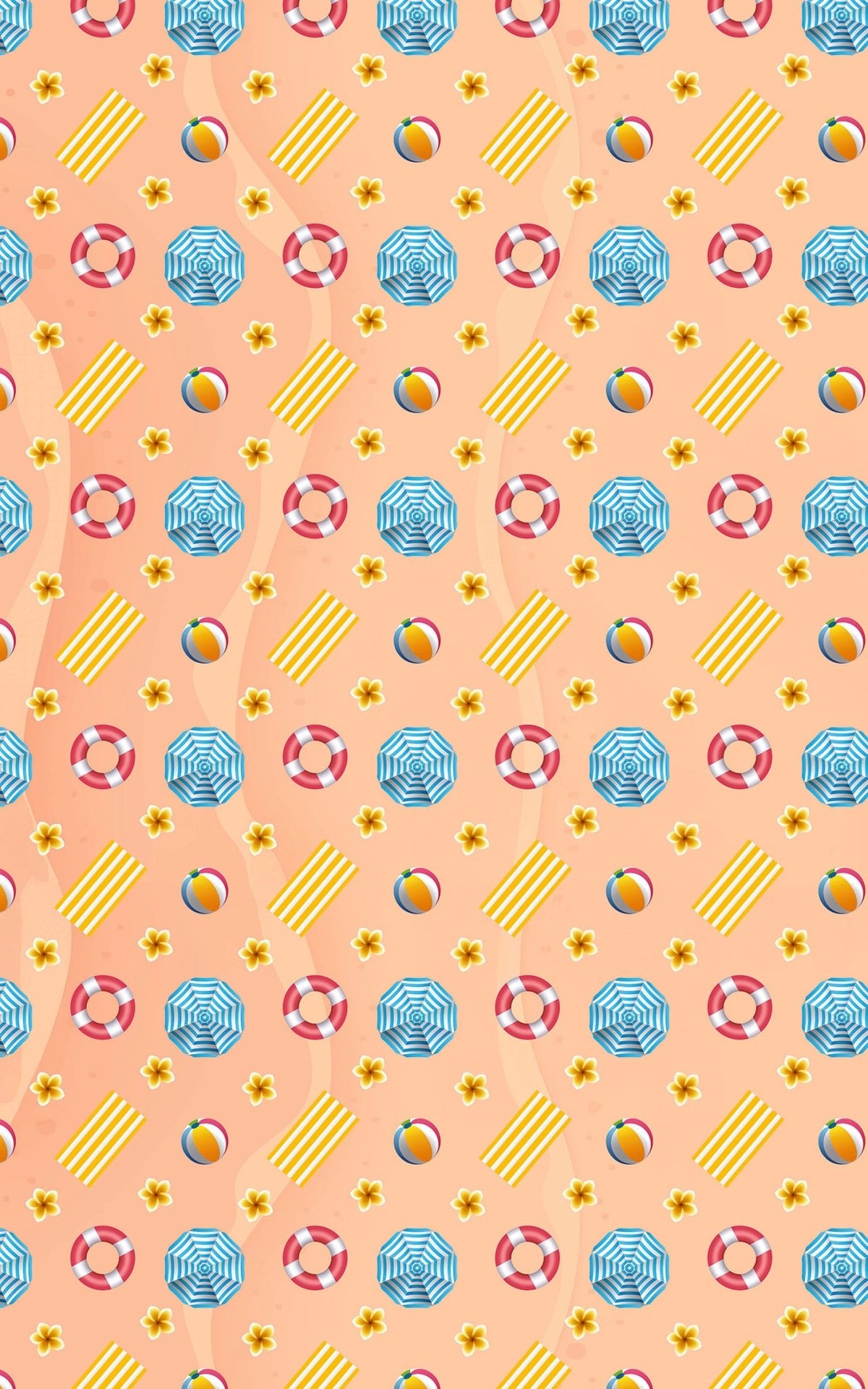 Peachy Beach Day - London Penny Gift Wrap