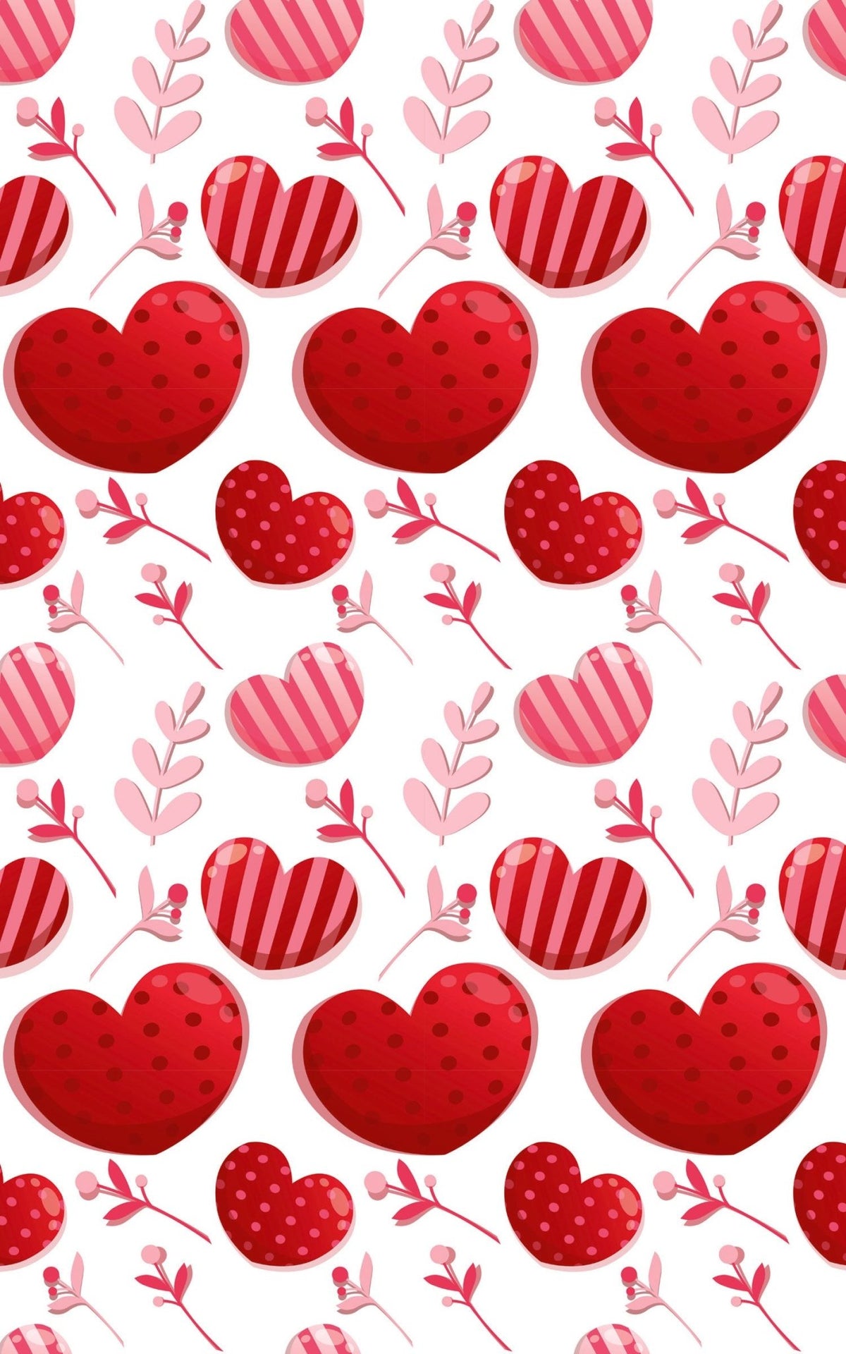 Floral Hearts - London Penny Gift Wrap