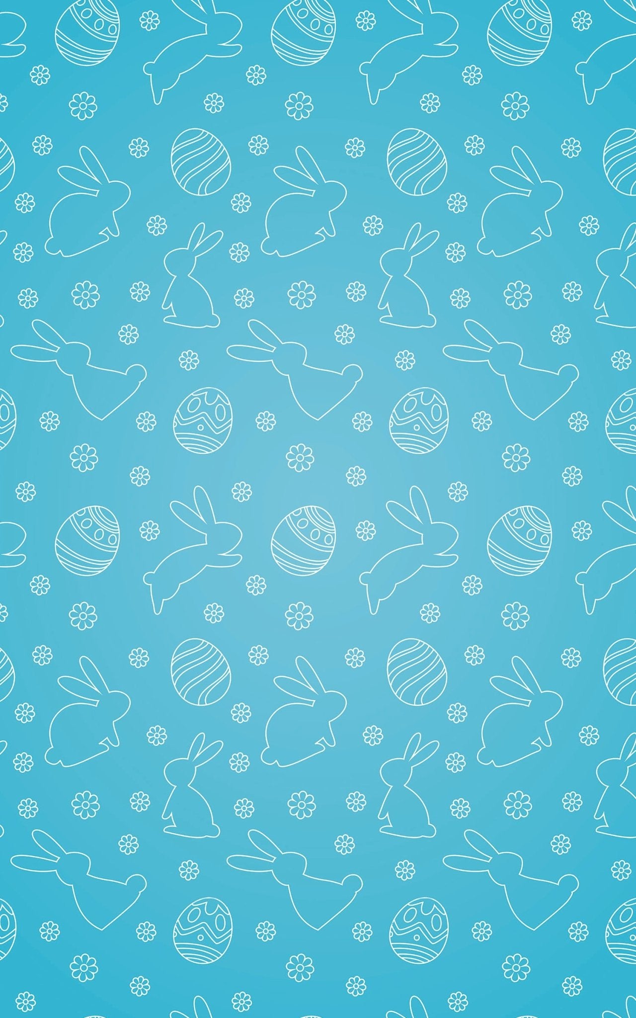 Bunny Blues - London Penny Gift Wrap