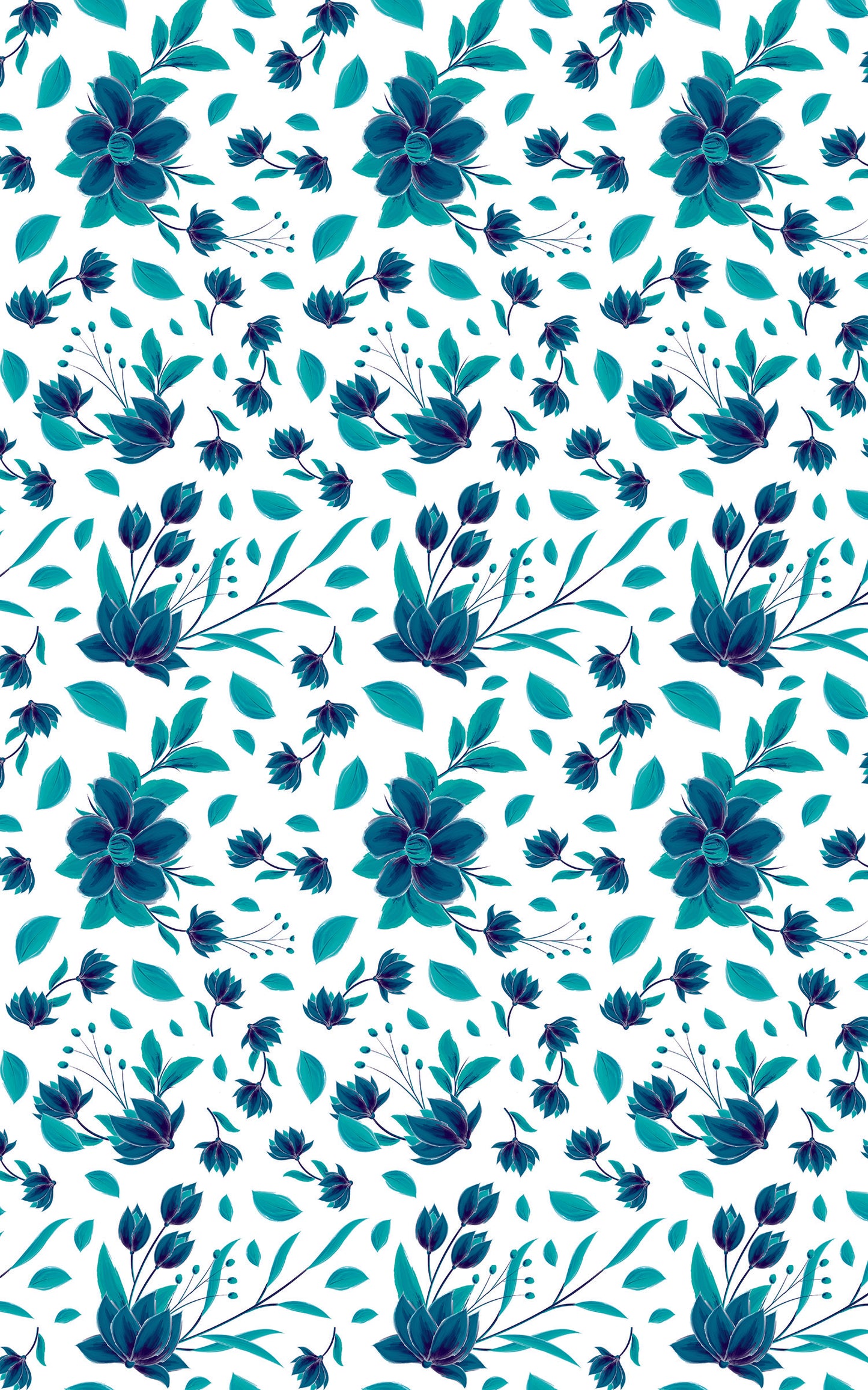 Floral Blue Pop