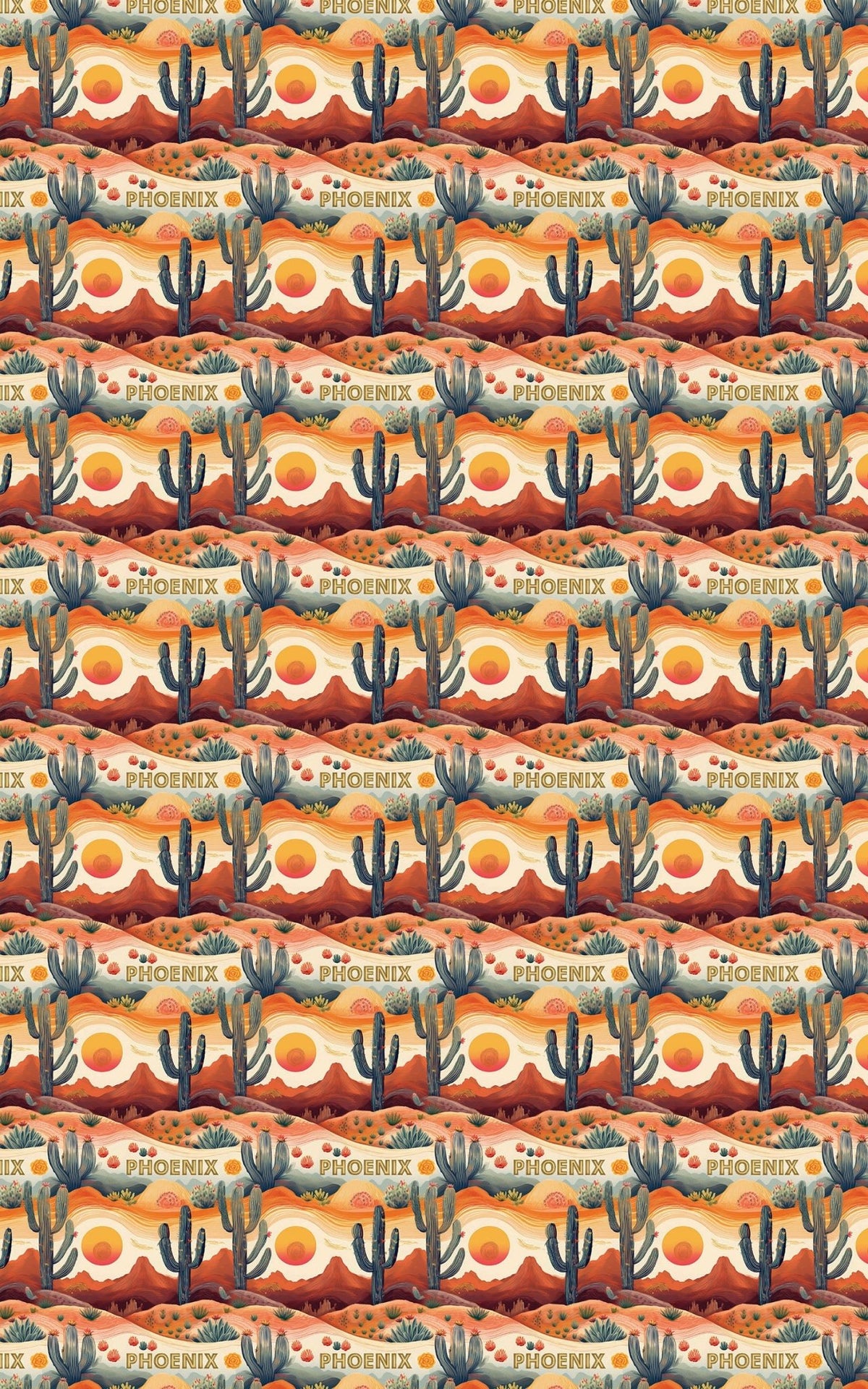 Phoenix — Desert Glow Wrapping Paper - London Penny Gift Wrap