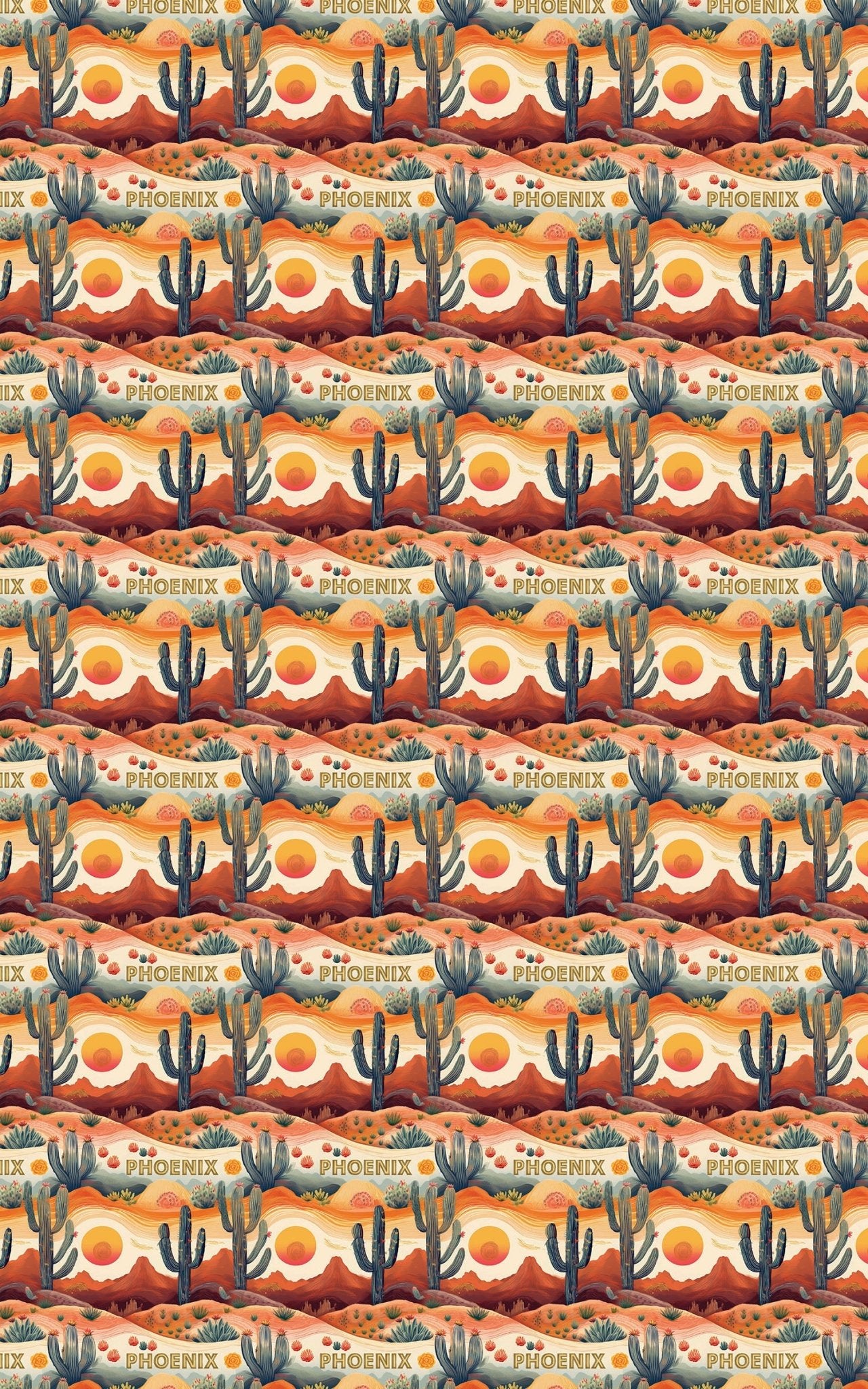 Phoenix — Desert Glow Wrapping Paper - London Penny Gift Wrap