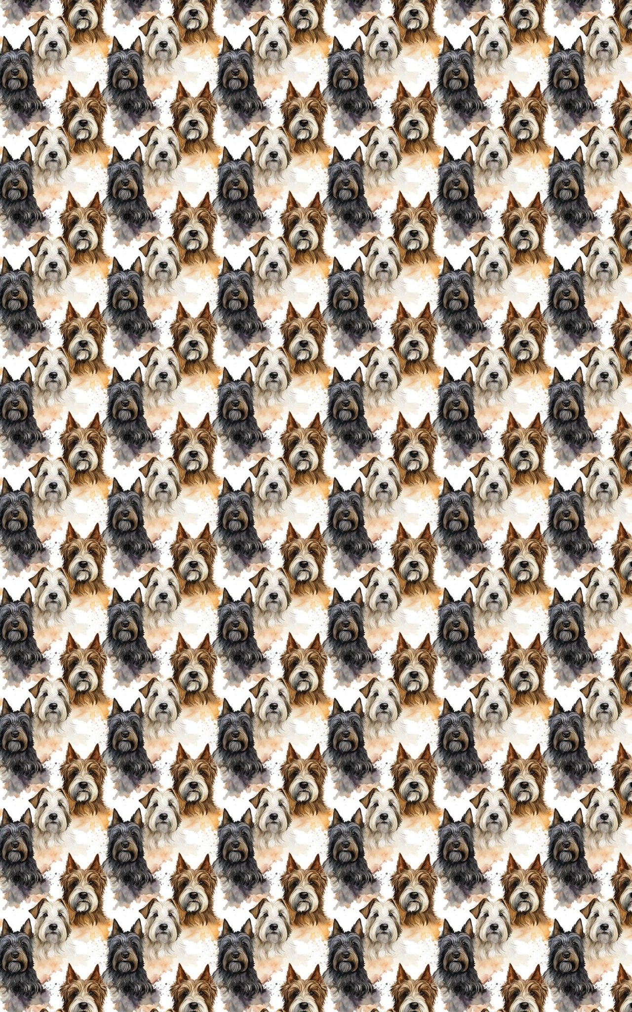 Scottish Terrier Silhouettes - London Penny Gift Wrap