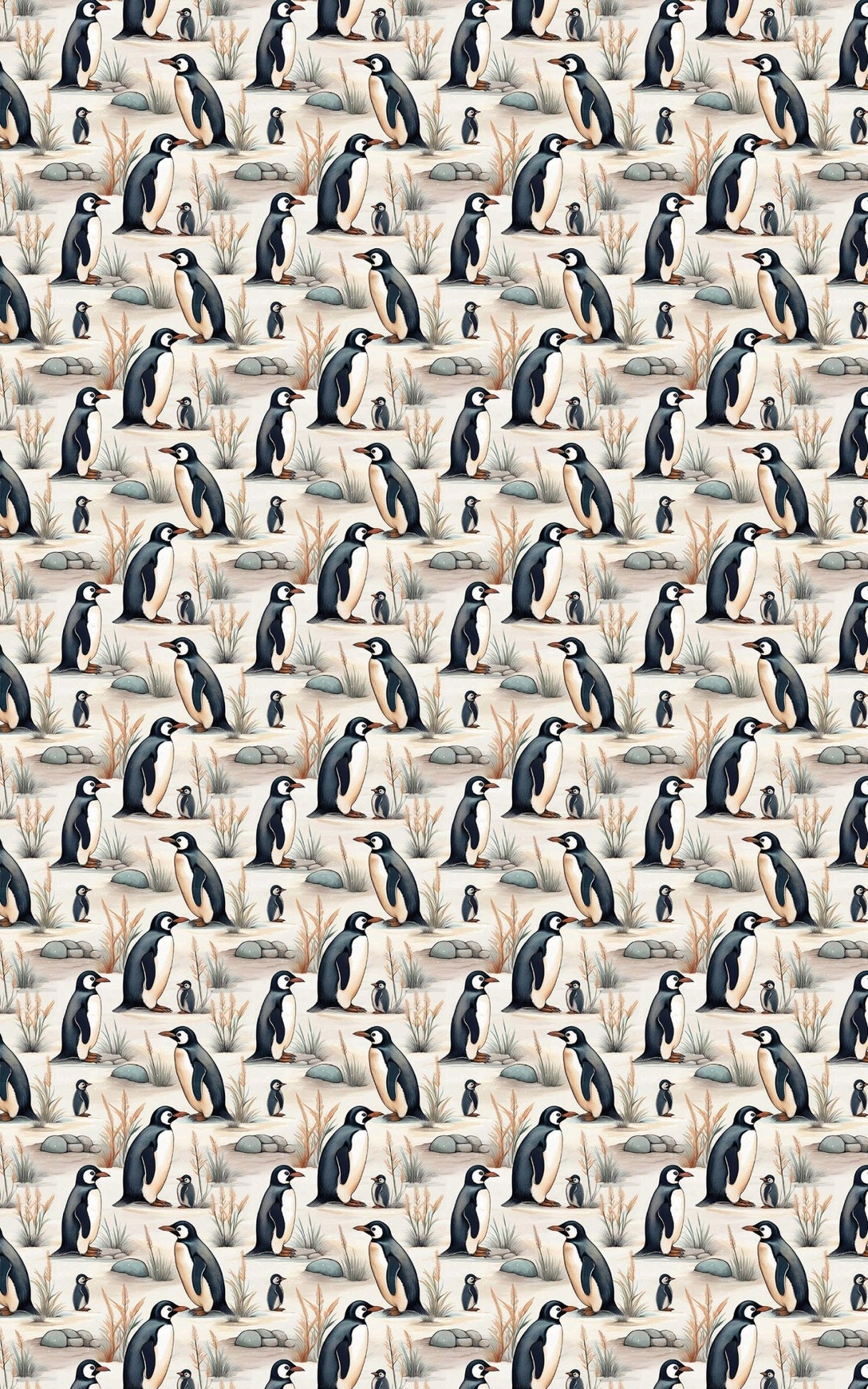 Safari Stroll: Penguin - London Penny Gift Wrap