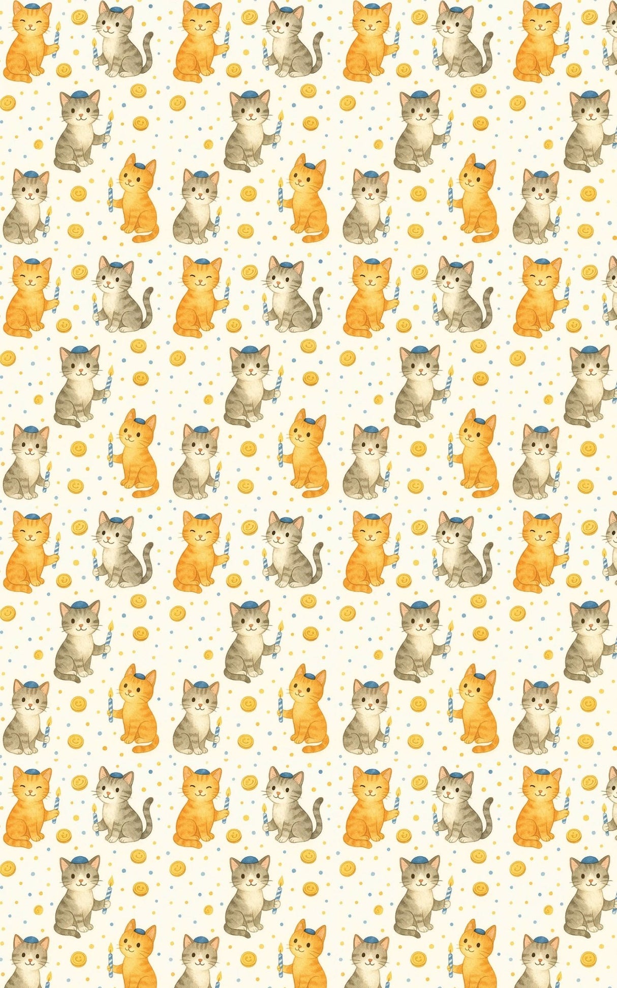 Hanukkah Critters - London Penny Gift Wrap