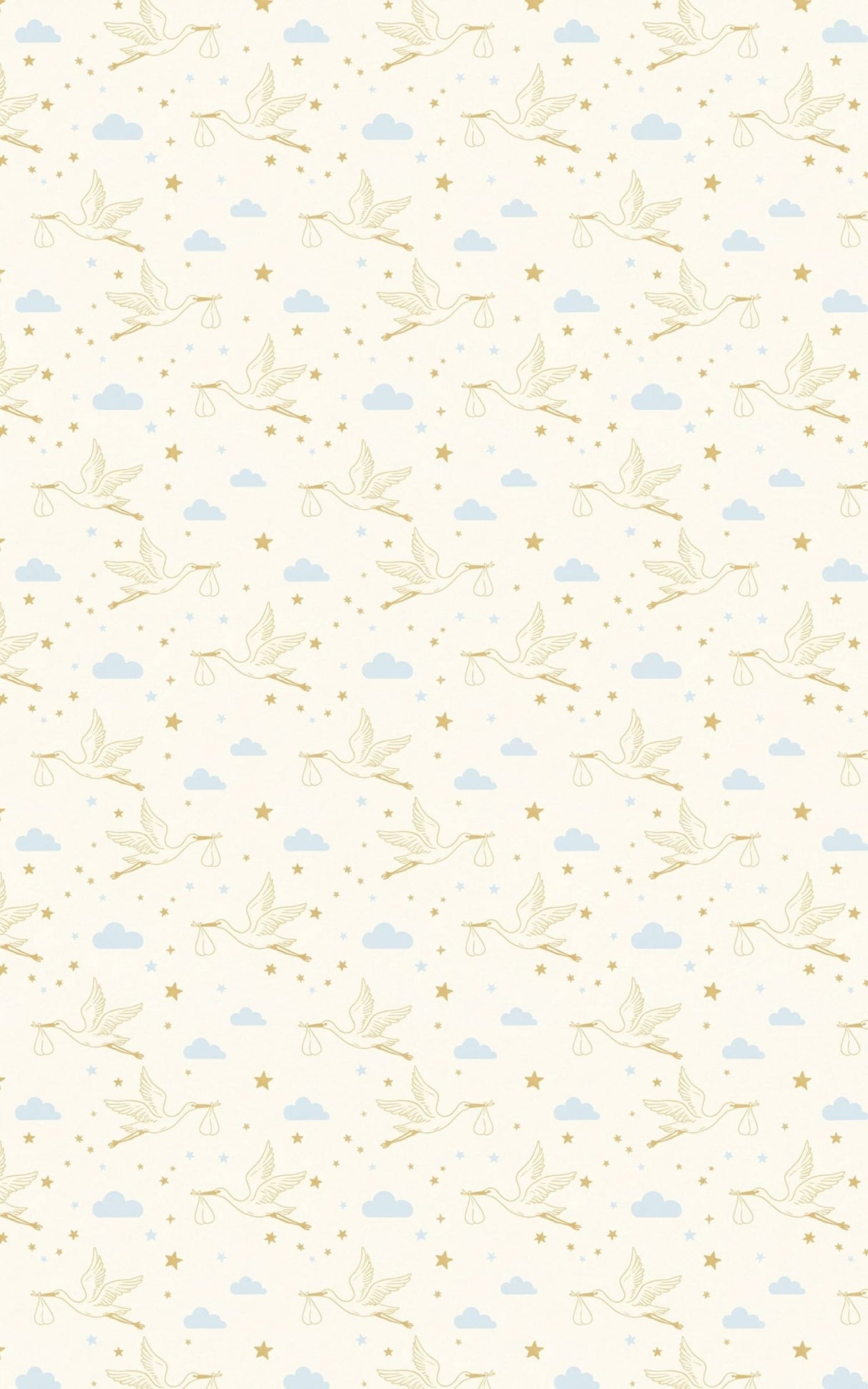 Golden Stork Skies - London Penny Gift Wrap