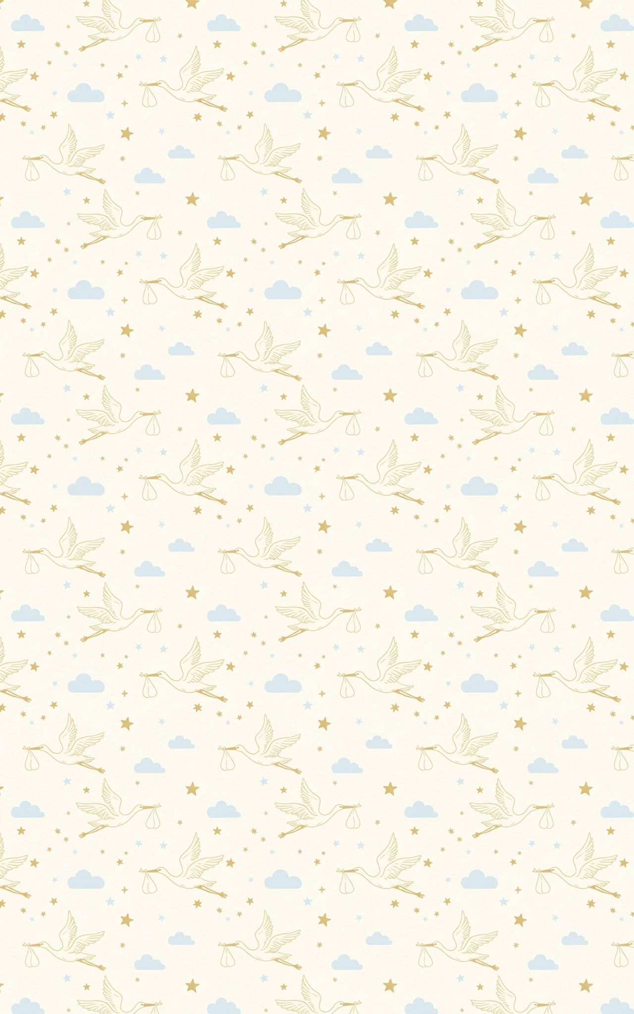 Golden Stork Skies - London Penny Gift Wrap