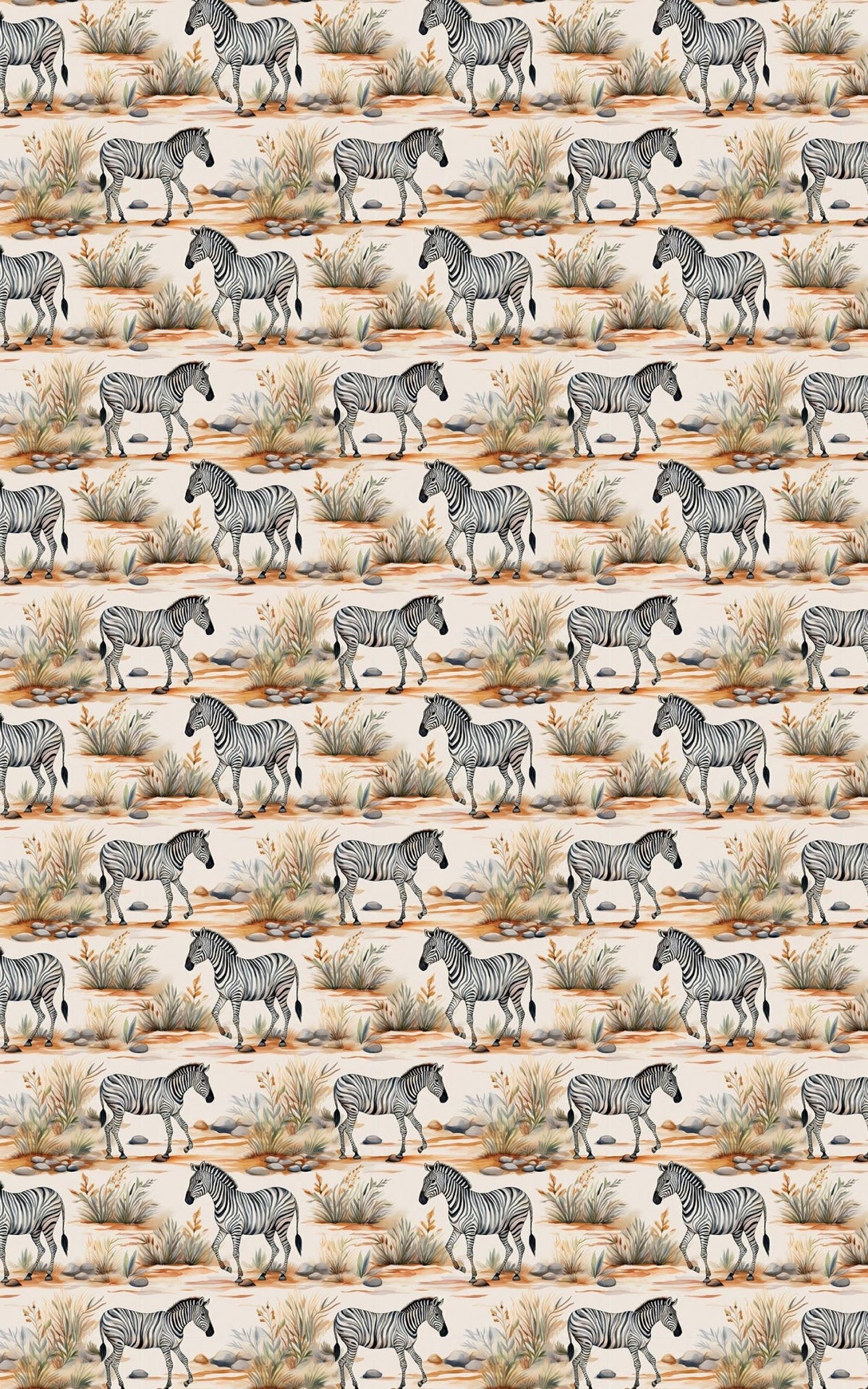 Serene Safari Stripes - London Penny Gift Wrap