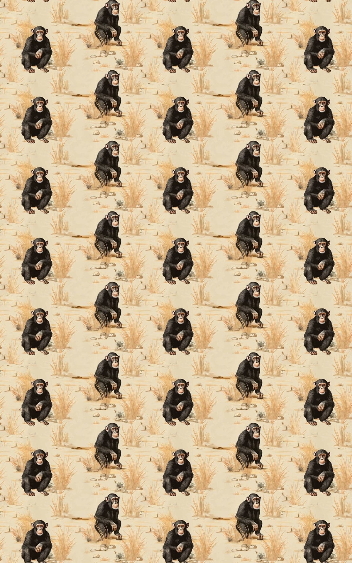 Safari Stroll: Chimpanzee - London Penny Gift Wrap