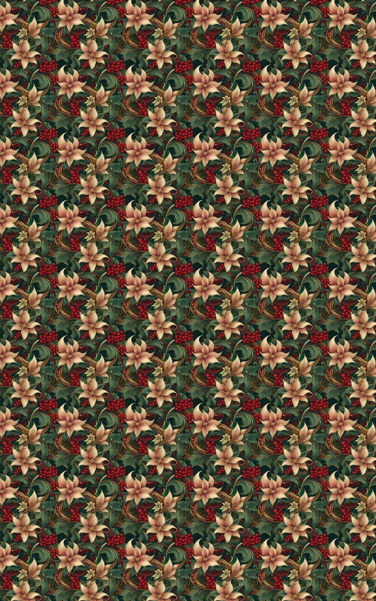 Twining Holly - London Penny Gift Wrap
