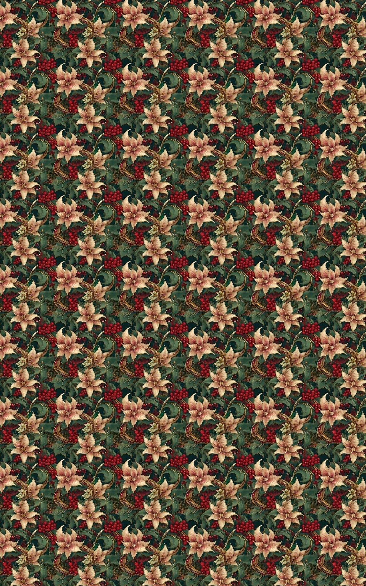 Twining Holly - London Penny Gift Wrap