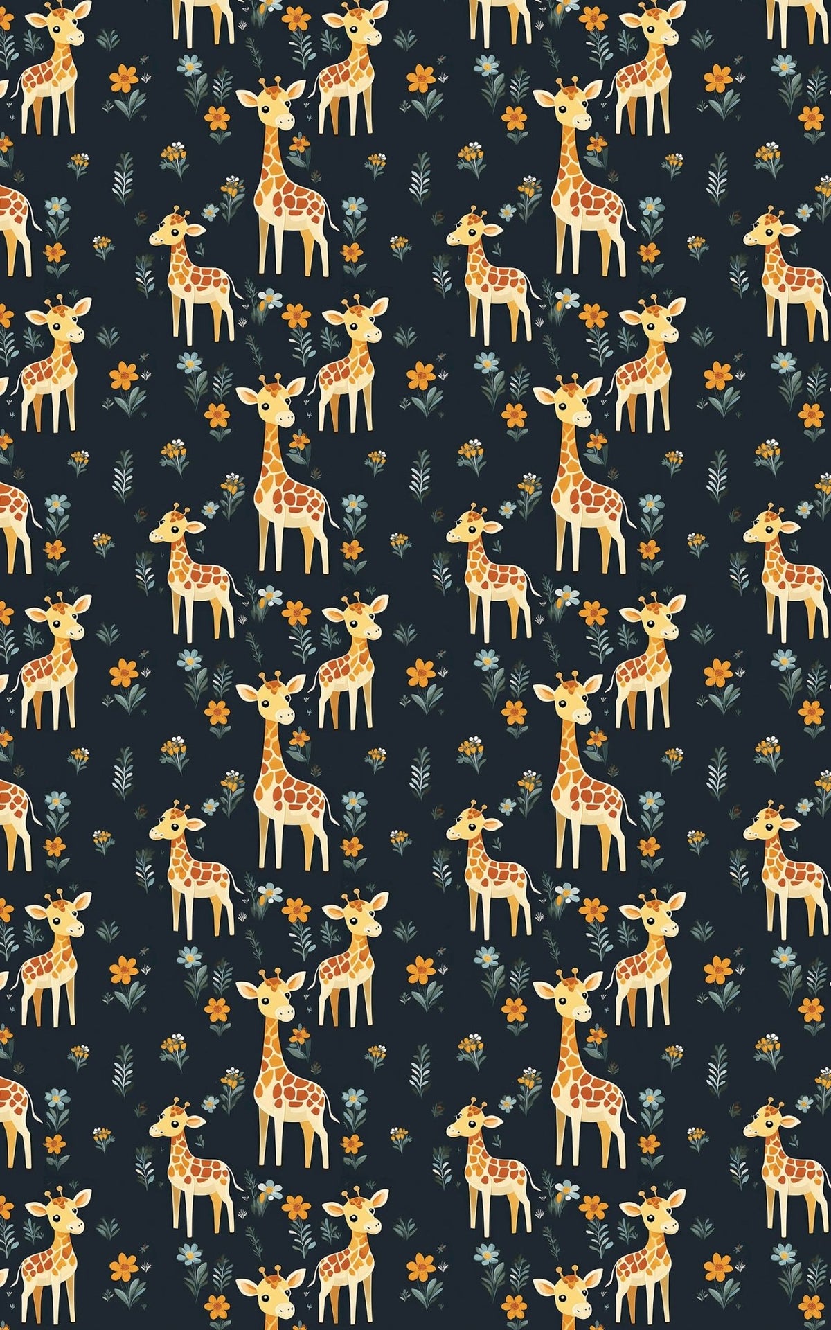 Charming Giraffes - London Penny Gift Wrap