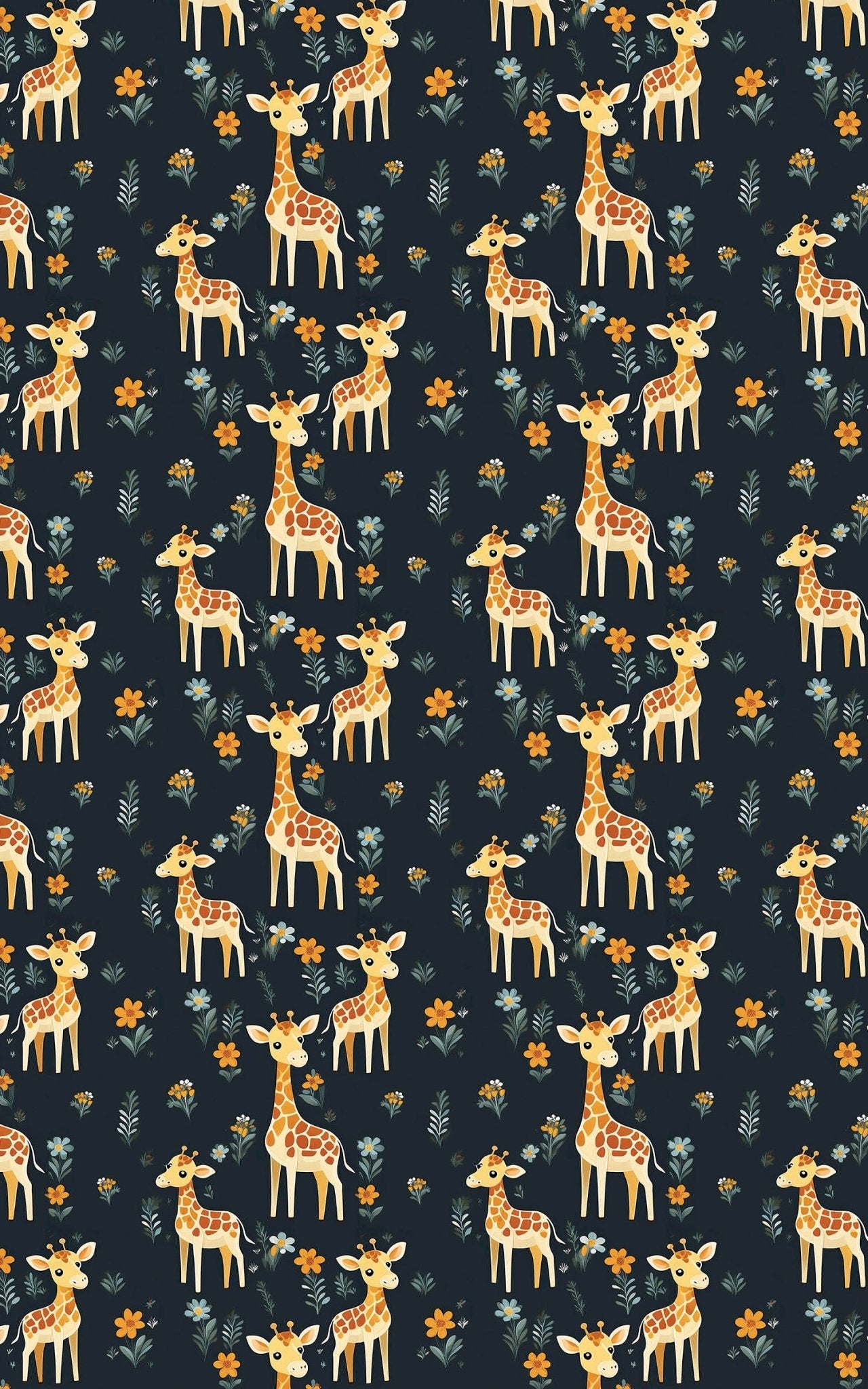 Charming Giraffes - London Penny Gift Wrap