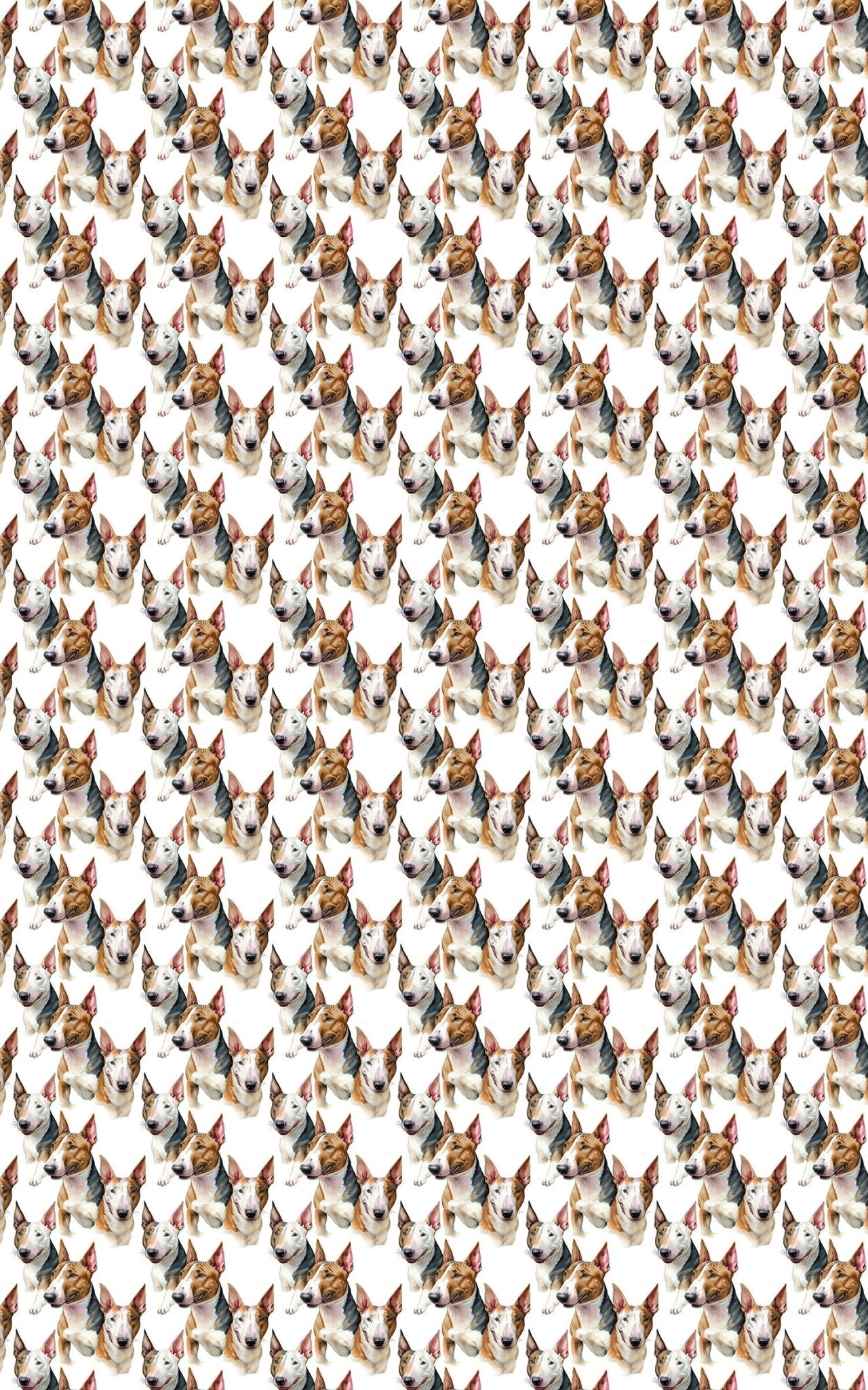 Bull Terrier Charm - London Penny Gift Wrap