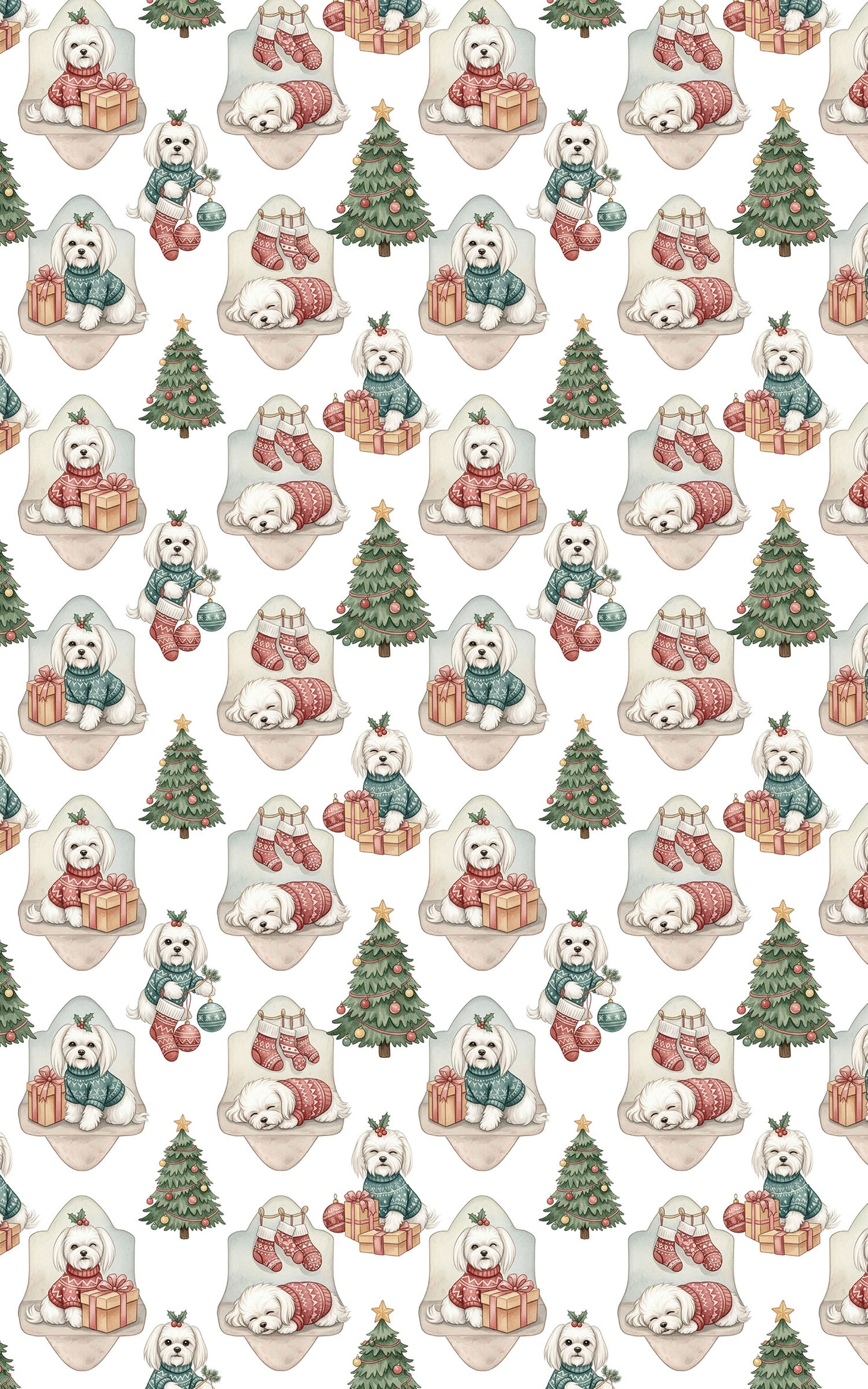 Maltese Holiday Sweaters