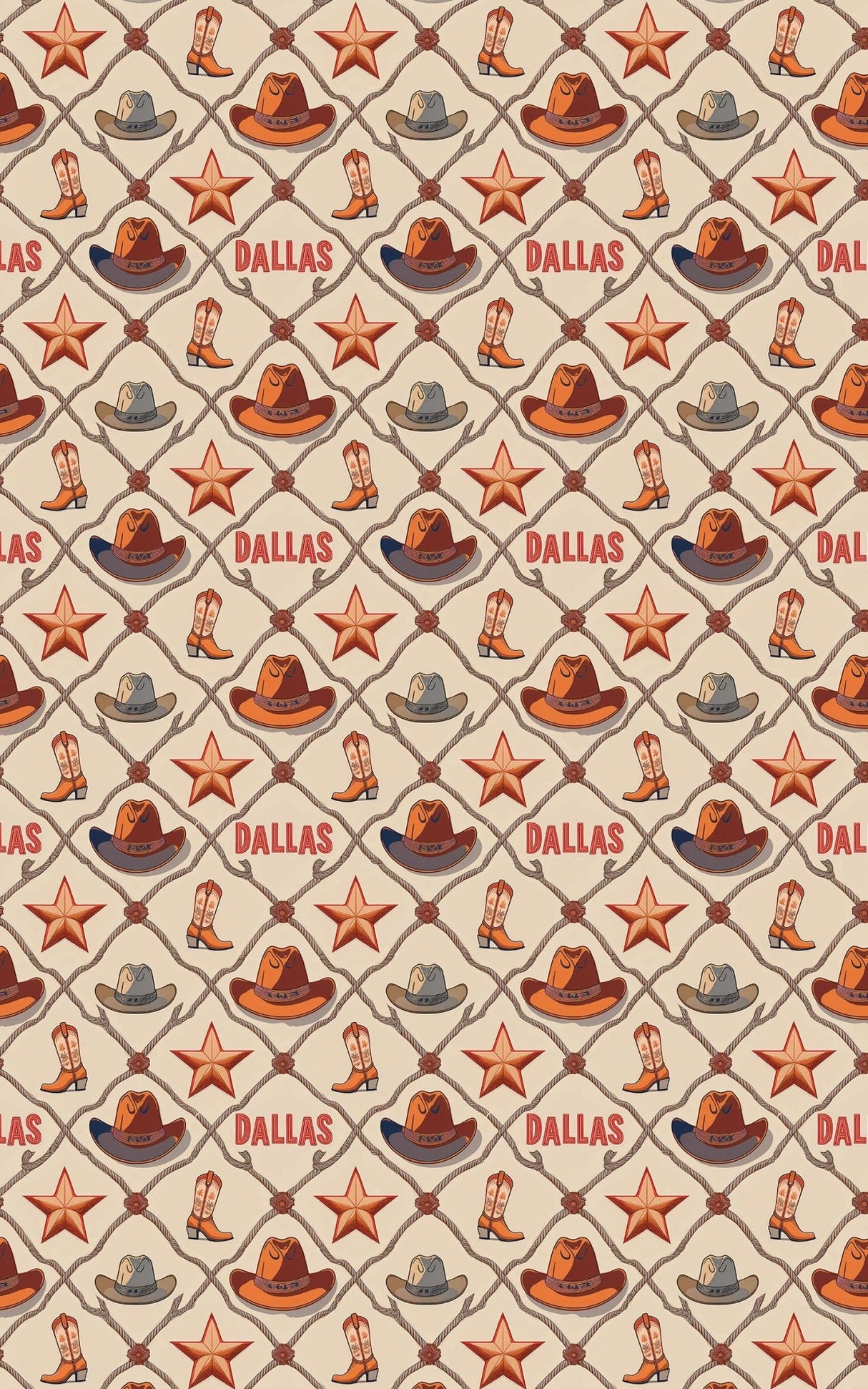 Dallas — Modern Western Wrapping Paper - London Penny Gift Wrap