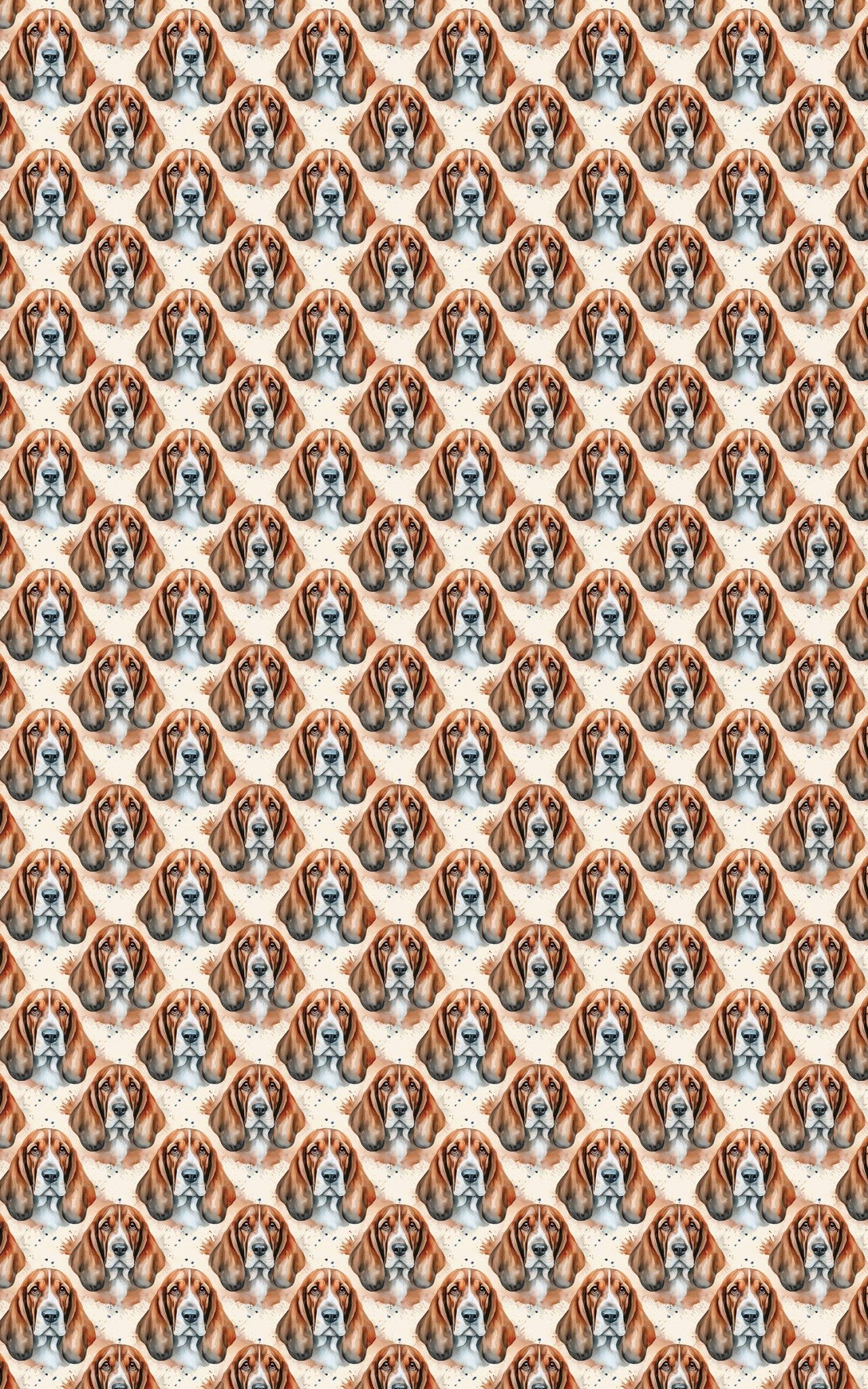 Basset Snuggles - London Penny Gift Wrap