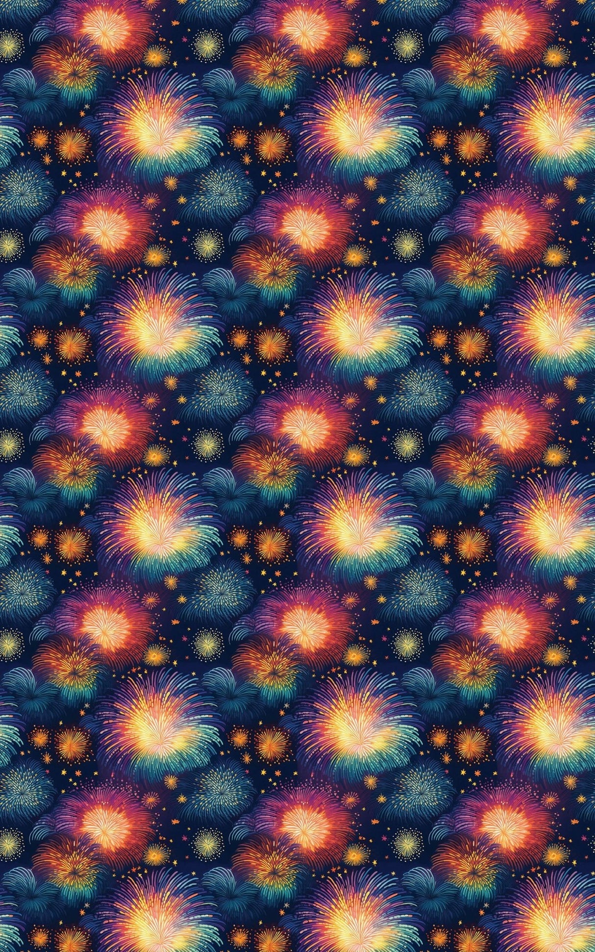 Vivid Starburst Sky - London Penny Gift Wrap