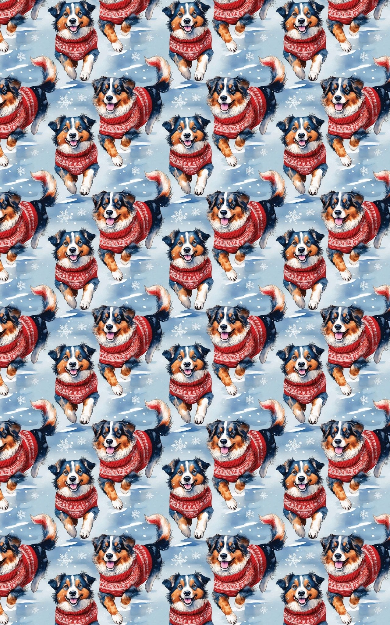 Australian Shepherd Holiday Sweaters - London Penny Gift Wrap