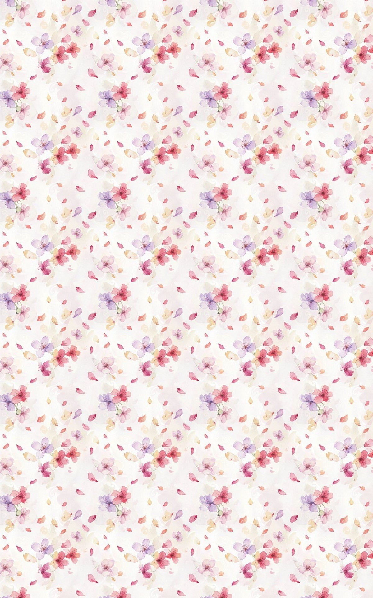 Floating Florals & Petals - London Penny Gift Wrap