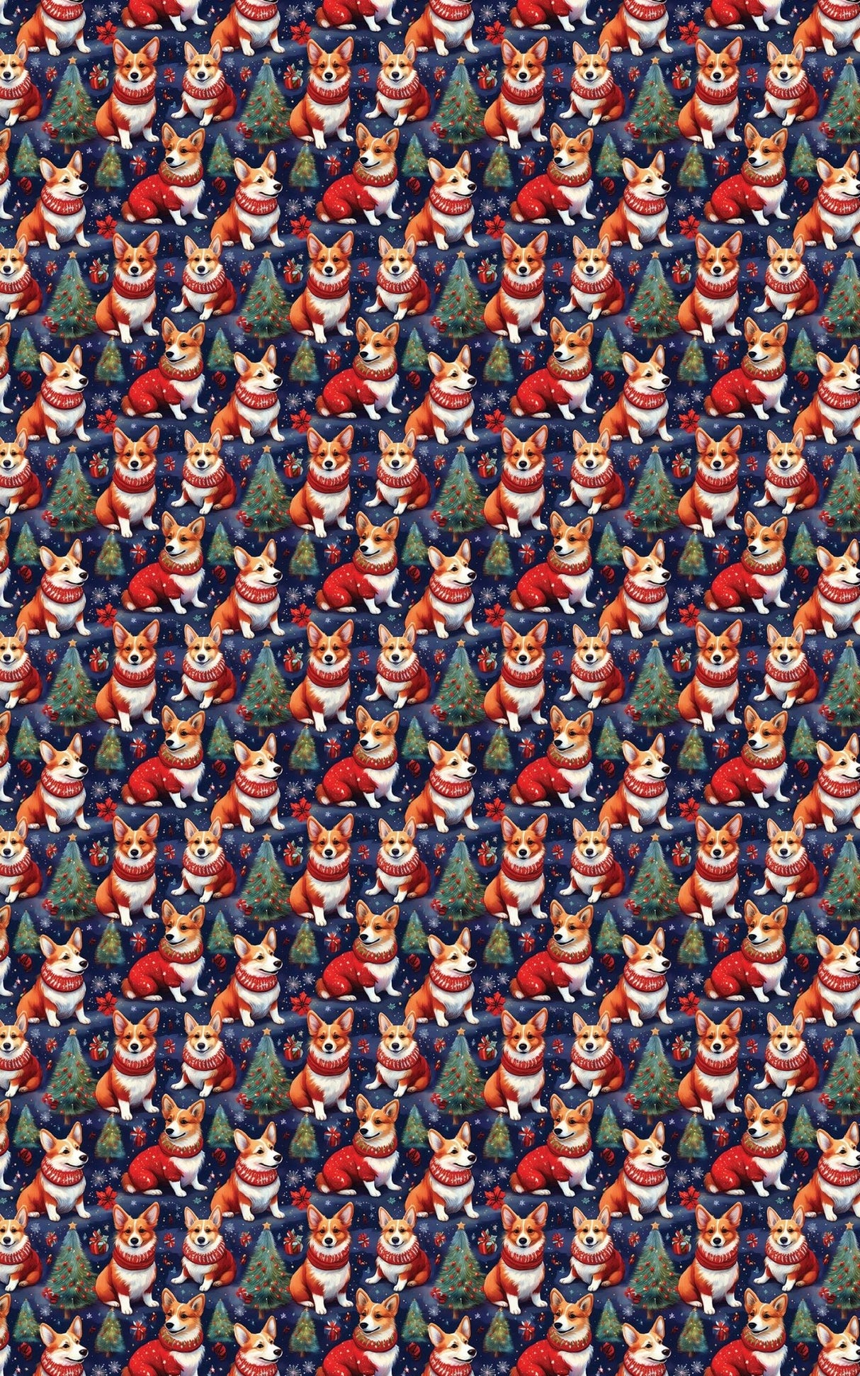 Corgi Under the Pines - London Penny Gift Wrap