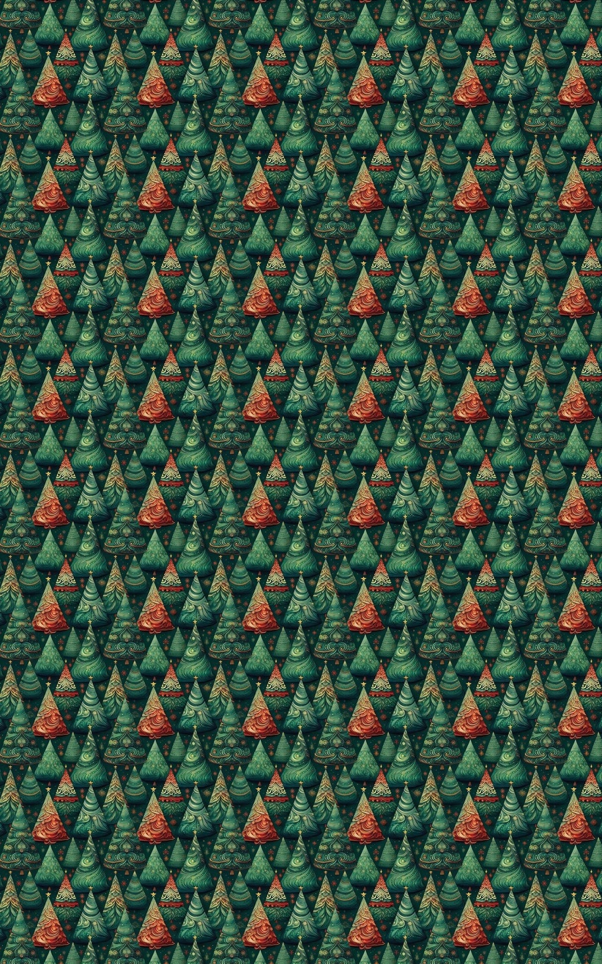 Festive Fir Fiesta - London Penny Gift Wrap