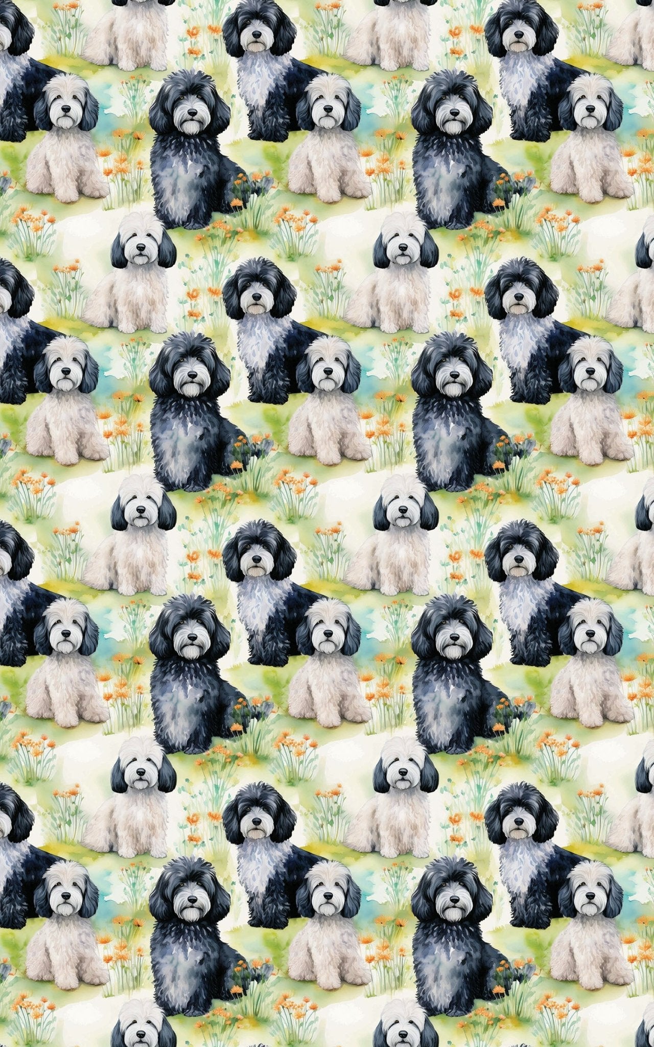 Sheepadoodle Meadow Dance - London Penny Gift Wrap