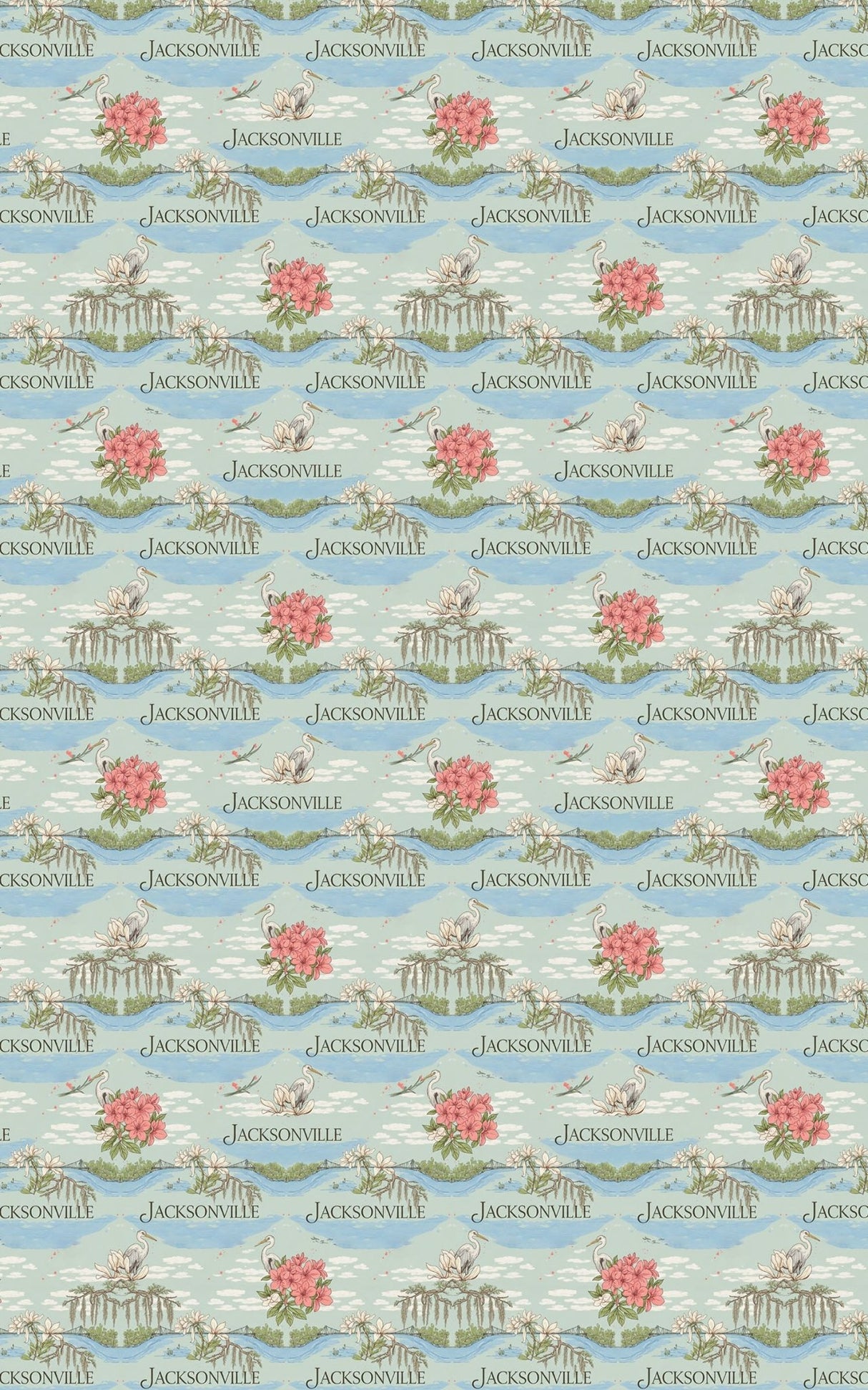 Jacksonville – Southern Charm & Riverfront Wrapping Paper - London Penny Gift Wrap